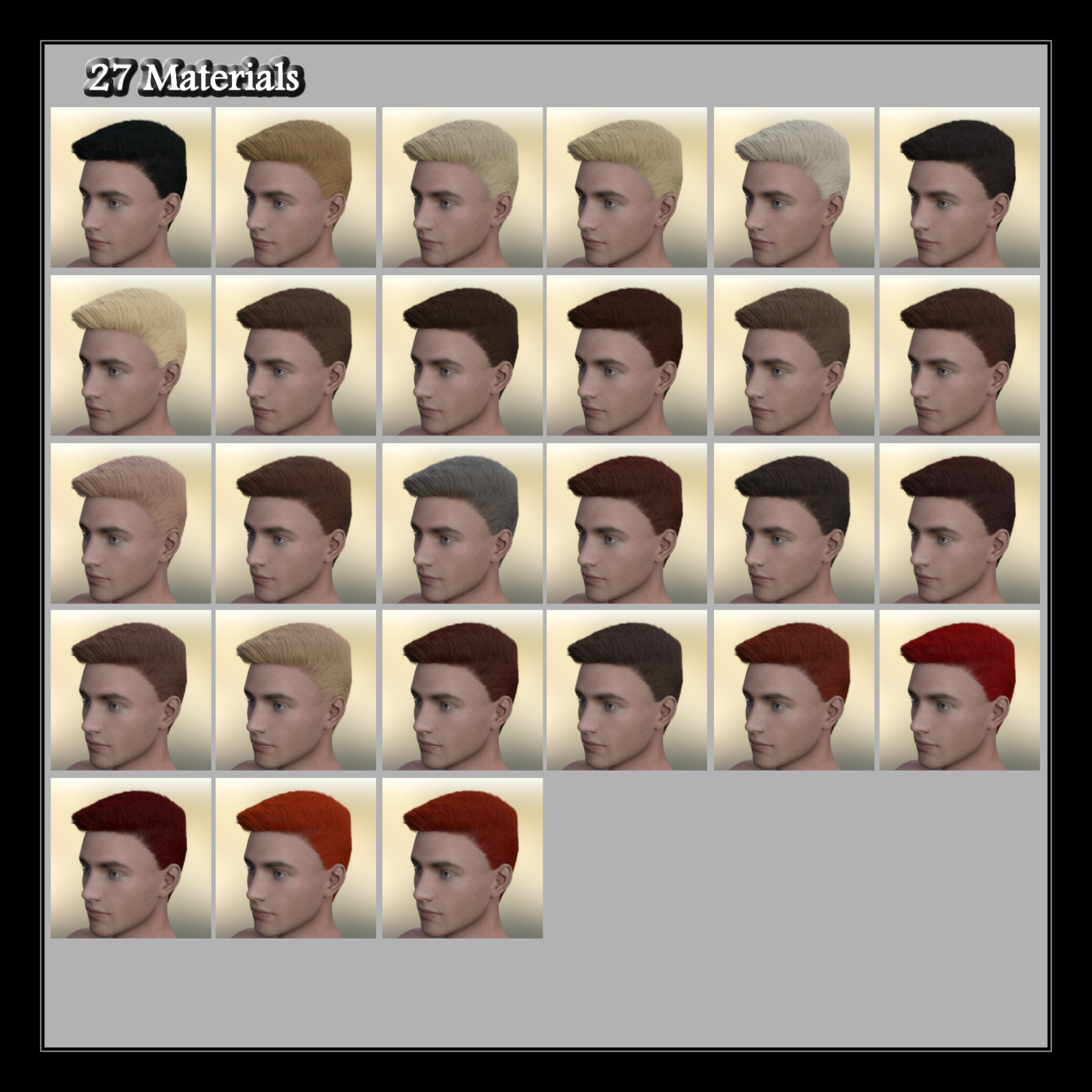 Neat Haircut Hair For Genesis 8 Male by N/A