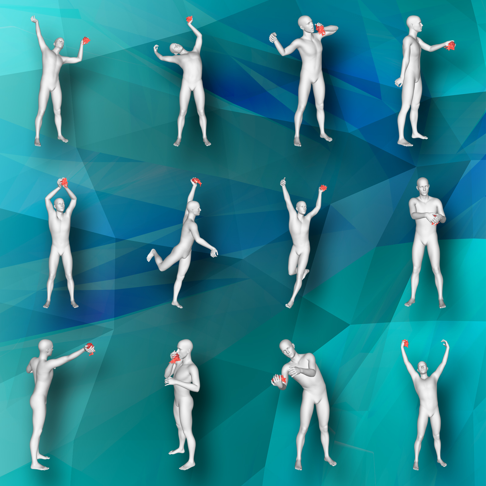 Beating Heart Poses for G8M and G8F by N/A