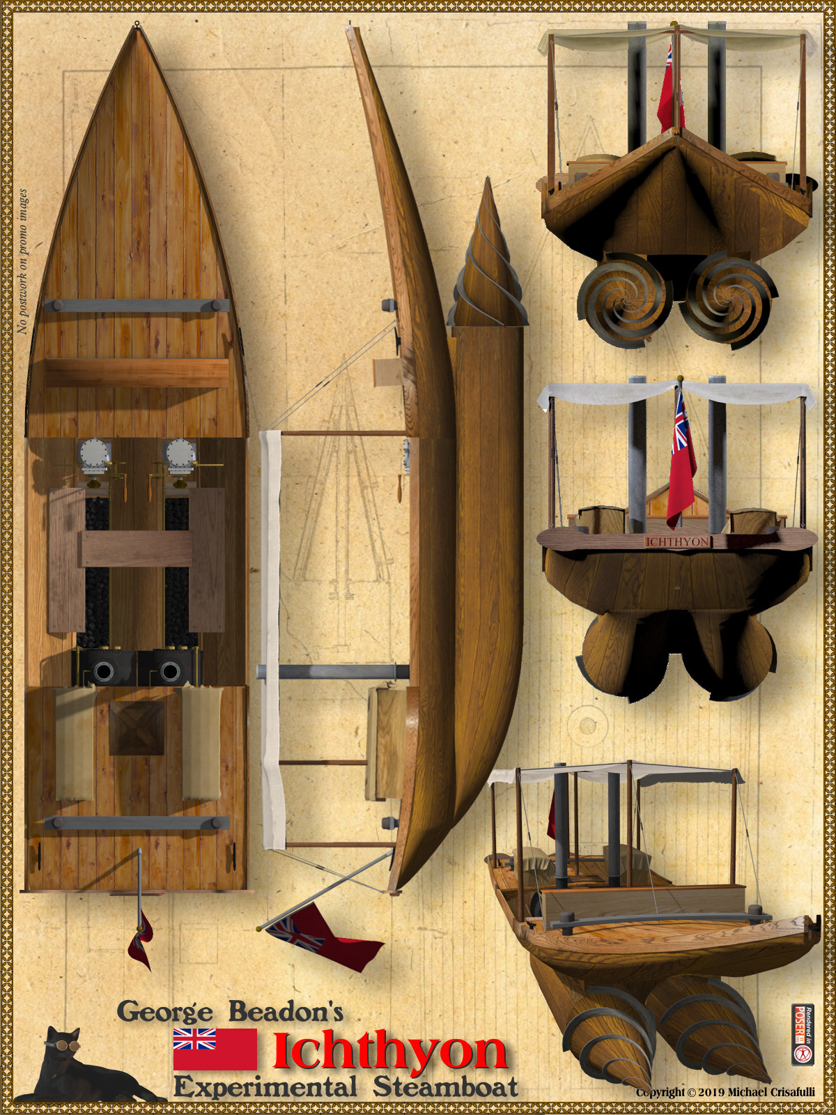 Ichthyon Experimental Steamboat by N/A