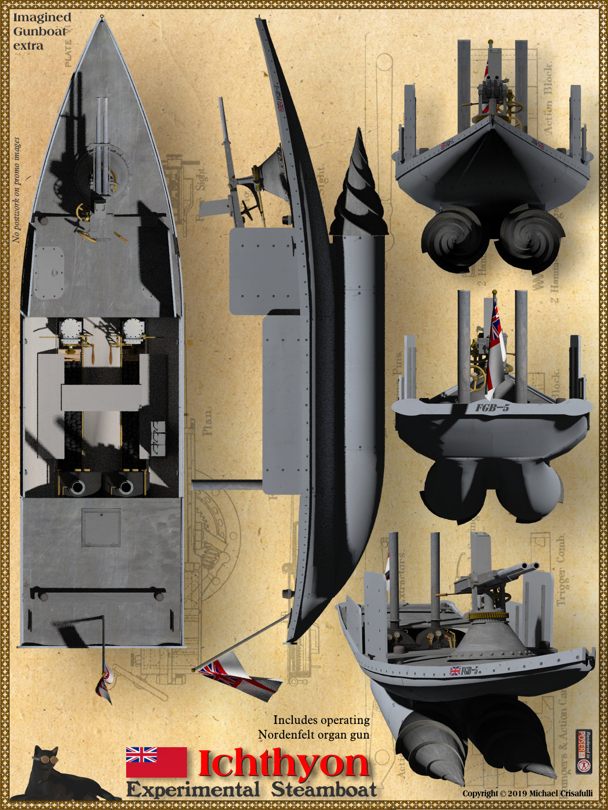 Ichthyon Experimental Steamboat by N/A