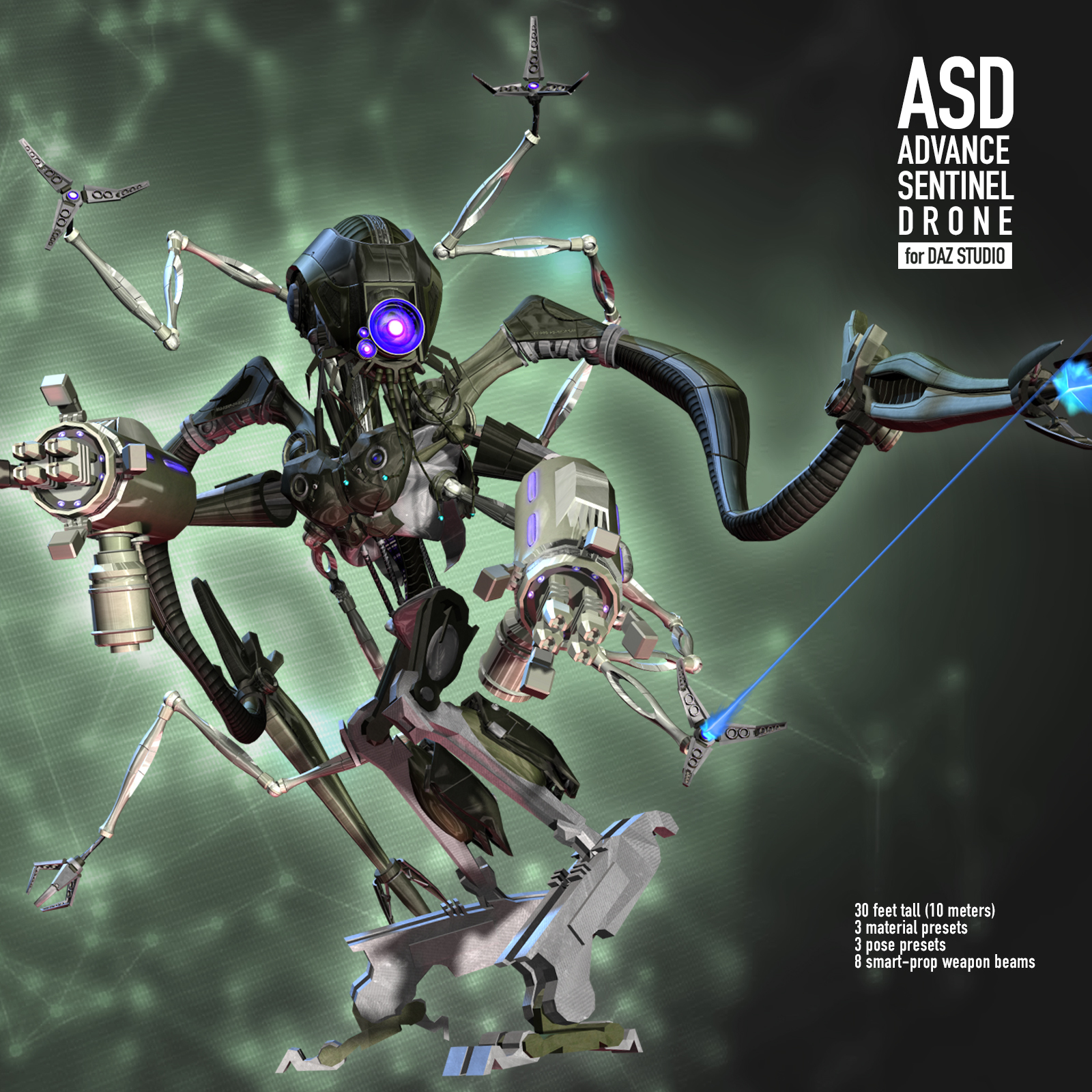 Advance Sentinel Drone for DAZ by N/A