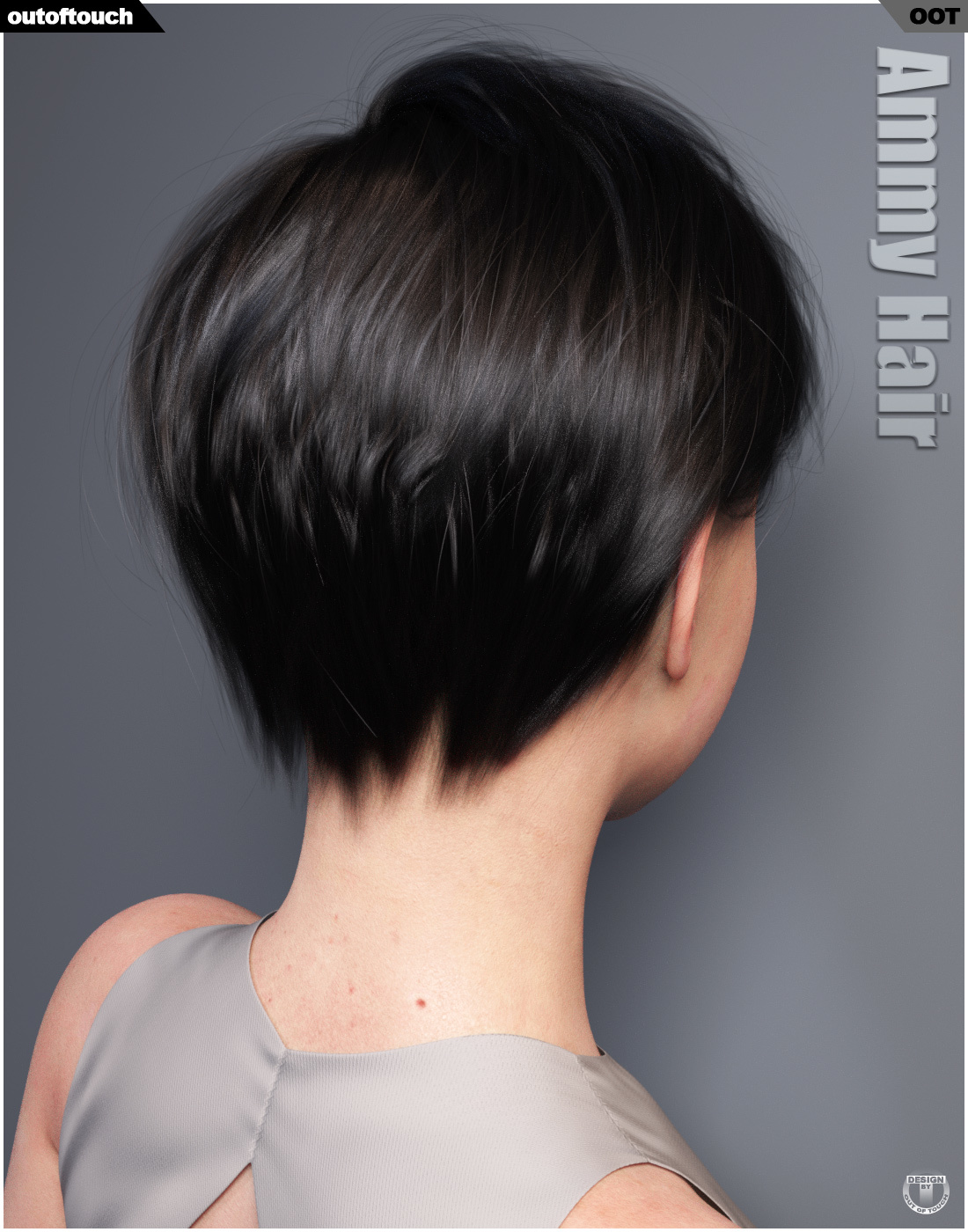 Ammy Hair for Genesis 3 and 8 Females by N/A