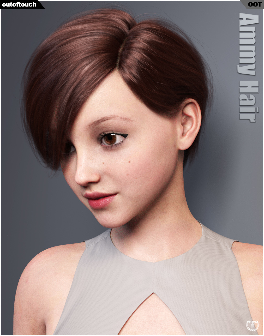 Ammy Hair for Genesis 3 and 8 Females by N/A
