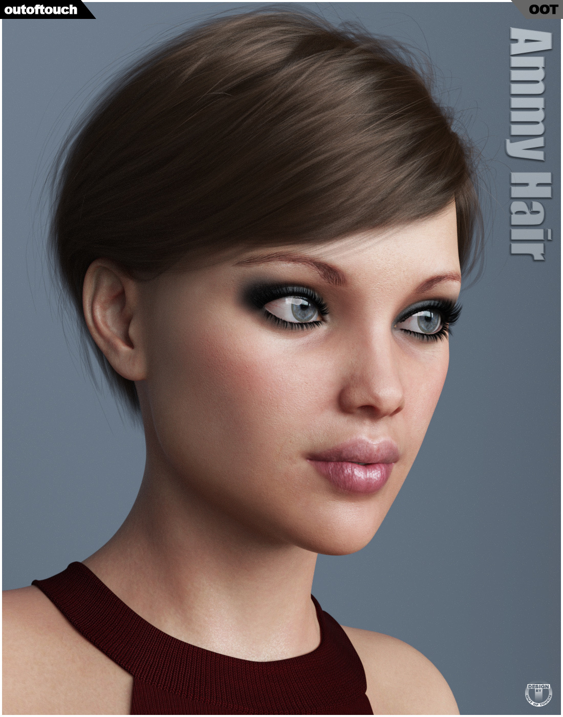 Ammy Hair for Genesis 3 and 8 Females by N/A