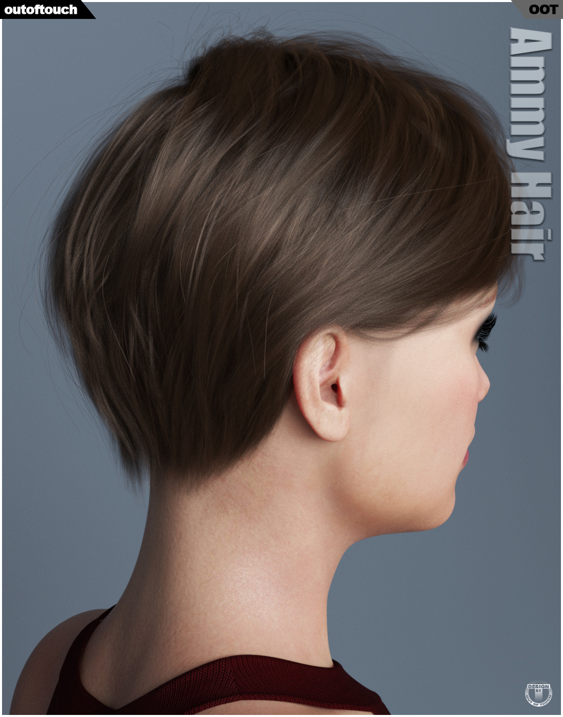 Ammy Hair for Genesis 3 and 8 Females by N/A