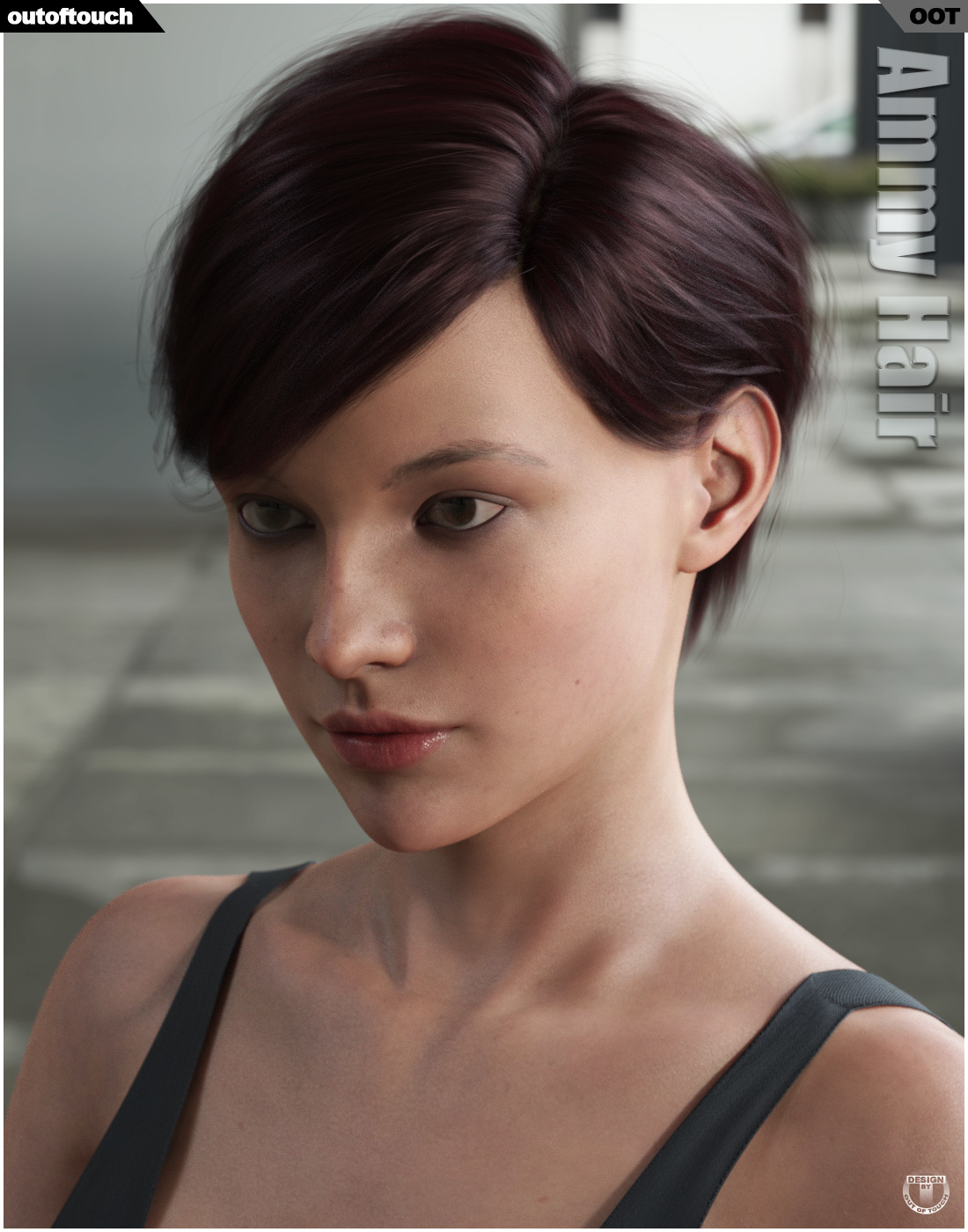 Ammy Hair for Genesis 3 and 8 Females by N/A