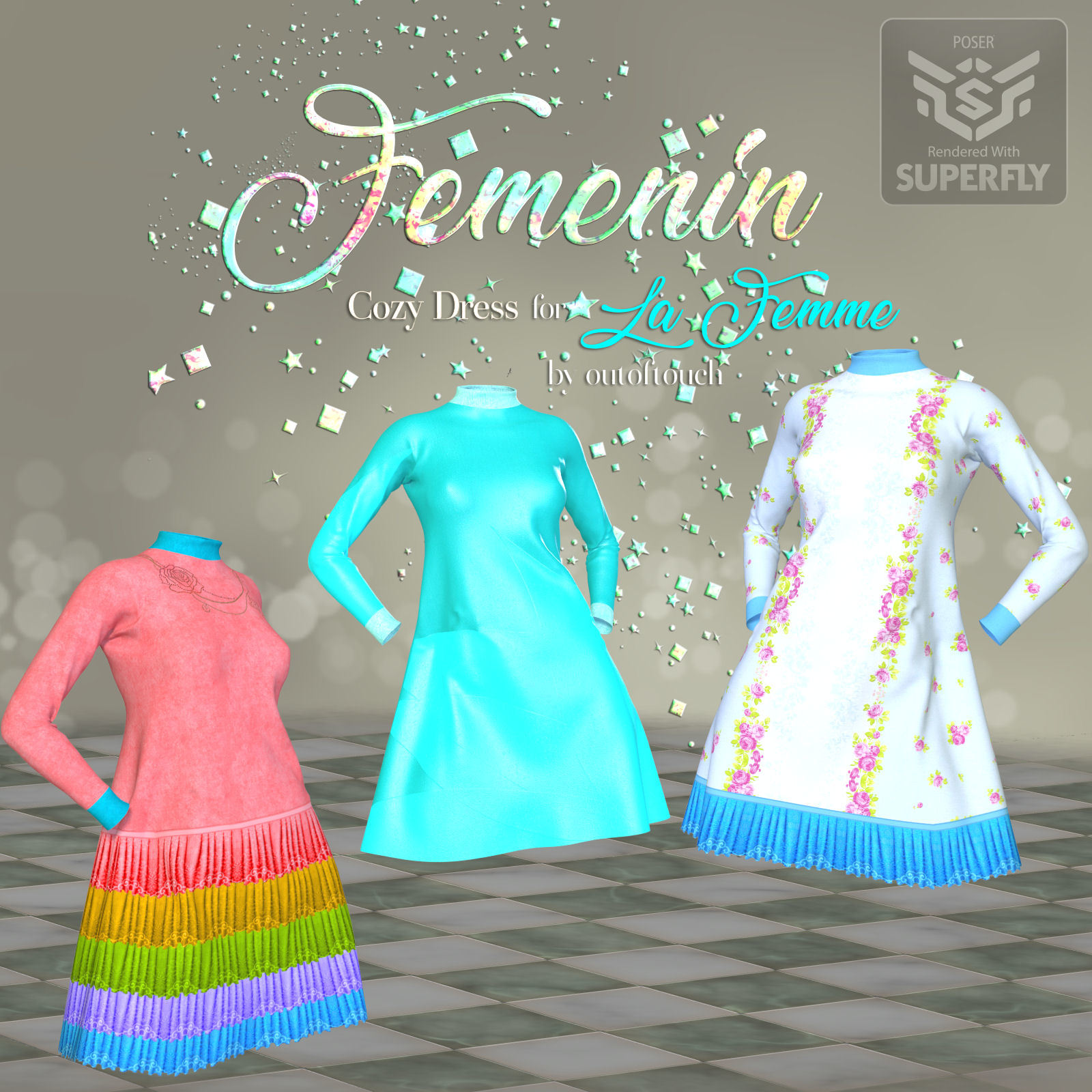 DA-Femenin for Cozy Dress for La Femme by outoftouch by N/A