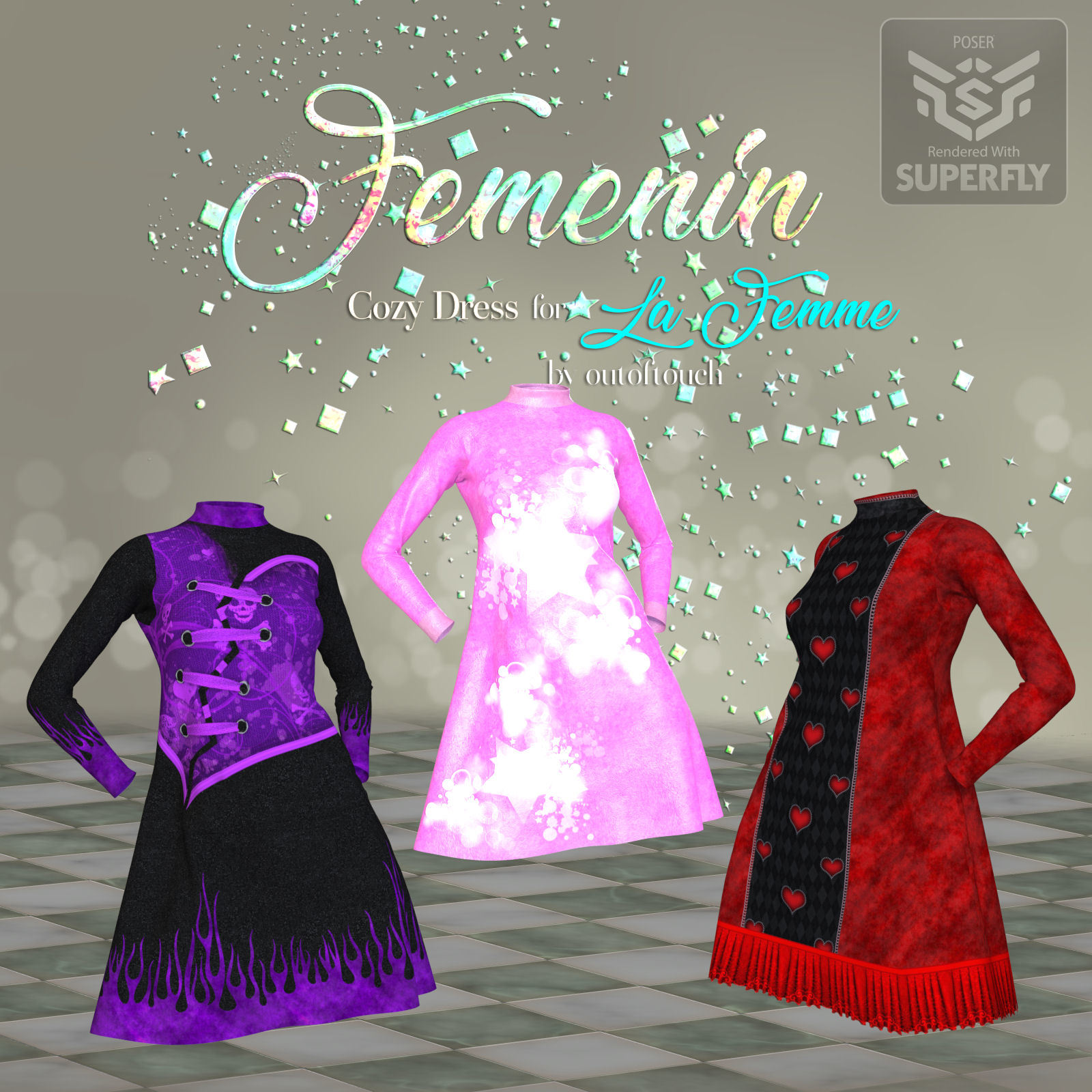 DA-Femenin for Cozy Dress for La Femme by outoftouch by N/A