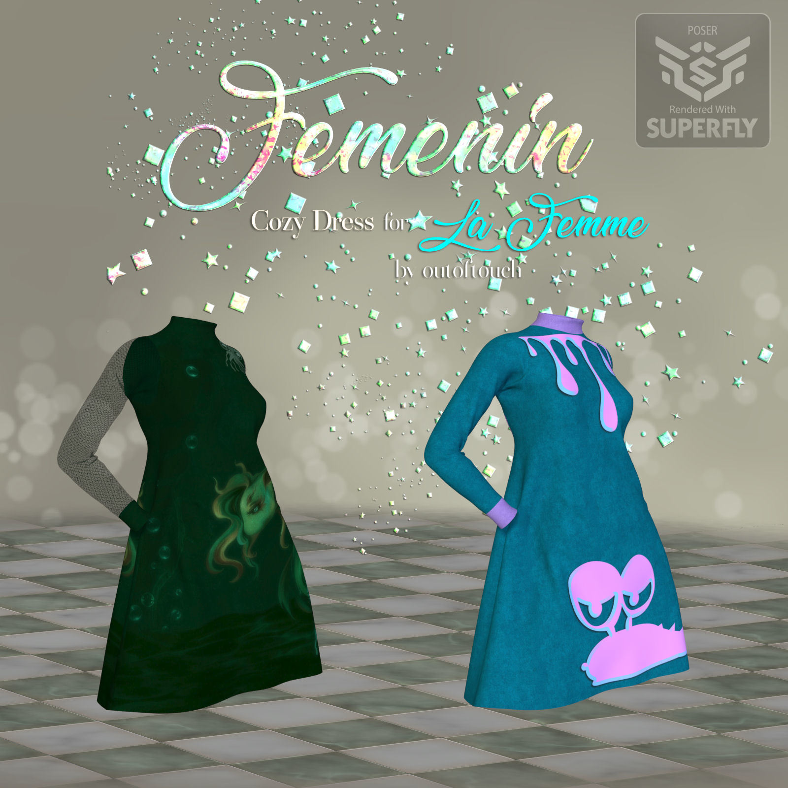 DA-Femenin for Cozy Dress for La Femme by outoftouch by N/A