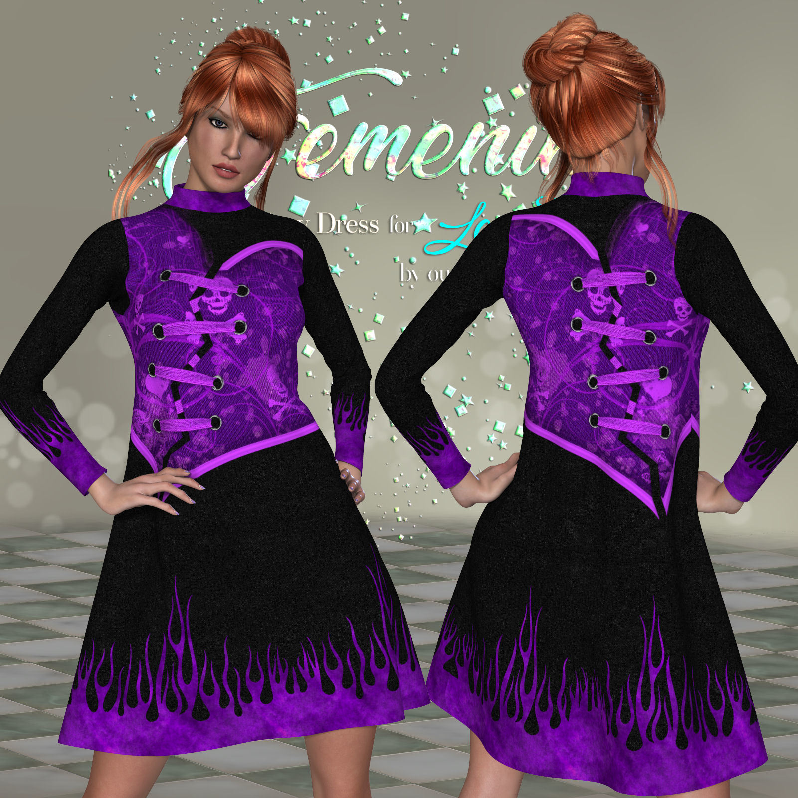 DA-Femenin for Cozy Dress for La Femme by outoftouch by N/A