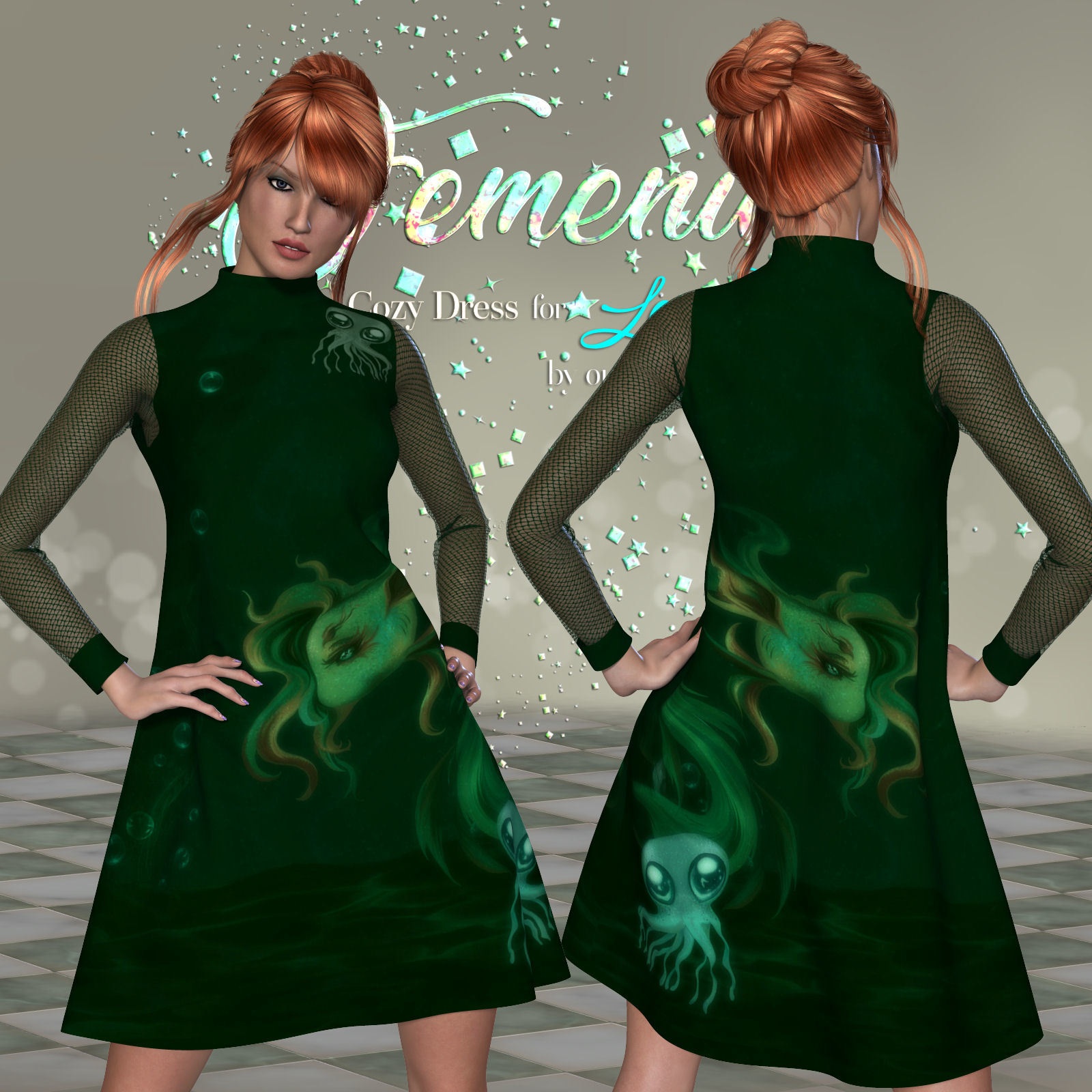 DA-Femenin for Cozy Dress for La Femme by outoftouch by N/A