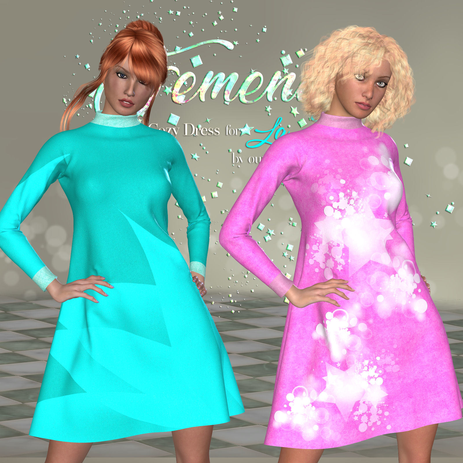 DA-Femenin for Cozy Dress for La Femme by outoftouch by N/A