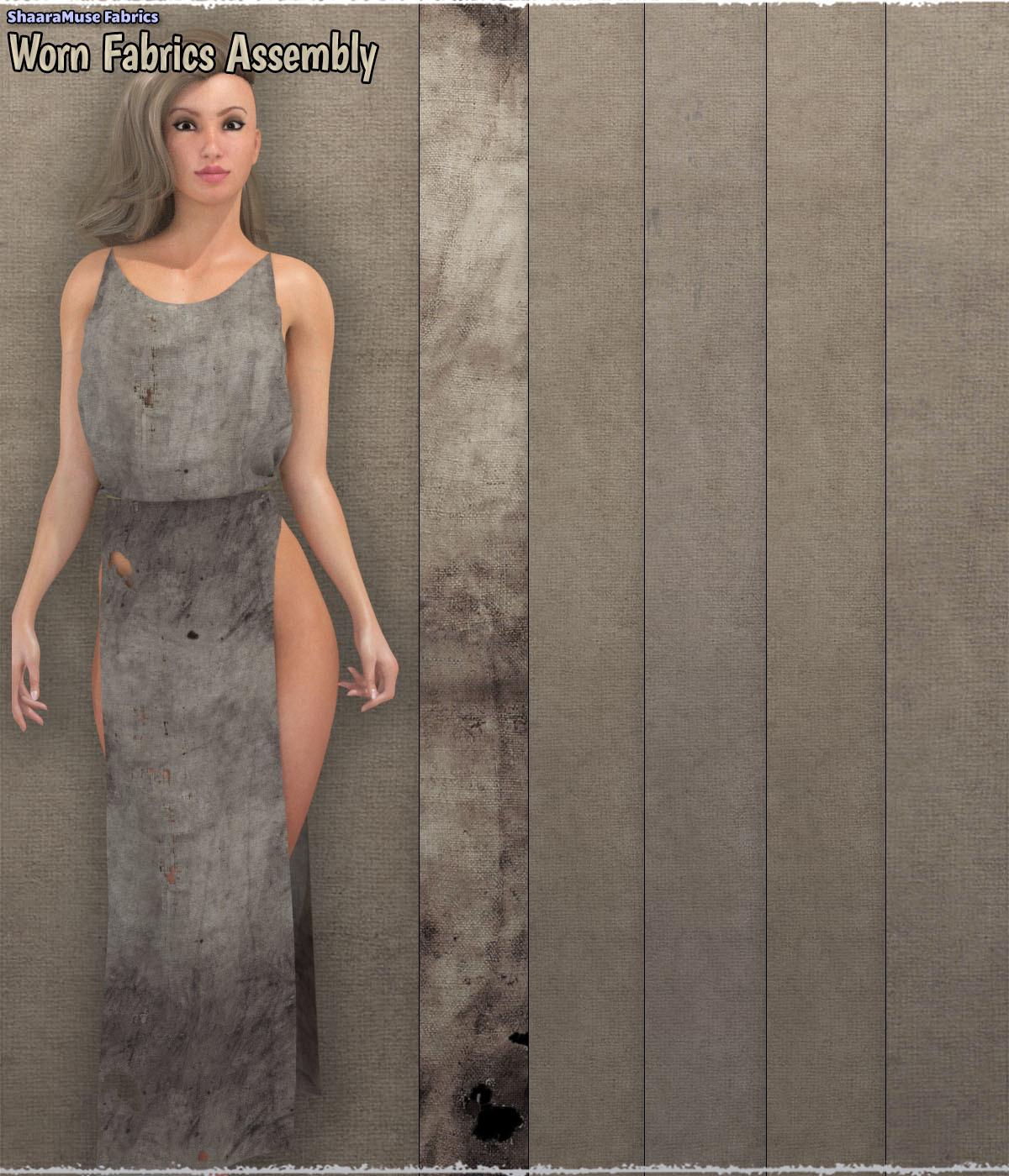 ShaaraMuse Fabrics: Worn Fabric Assembly by N/A