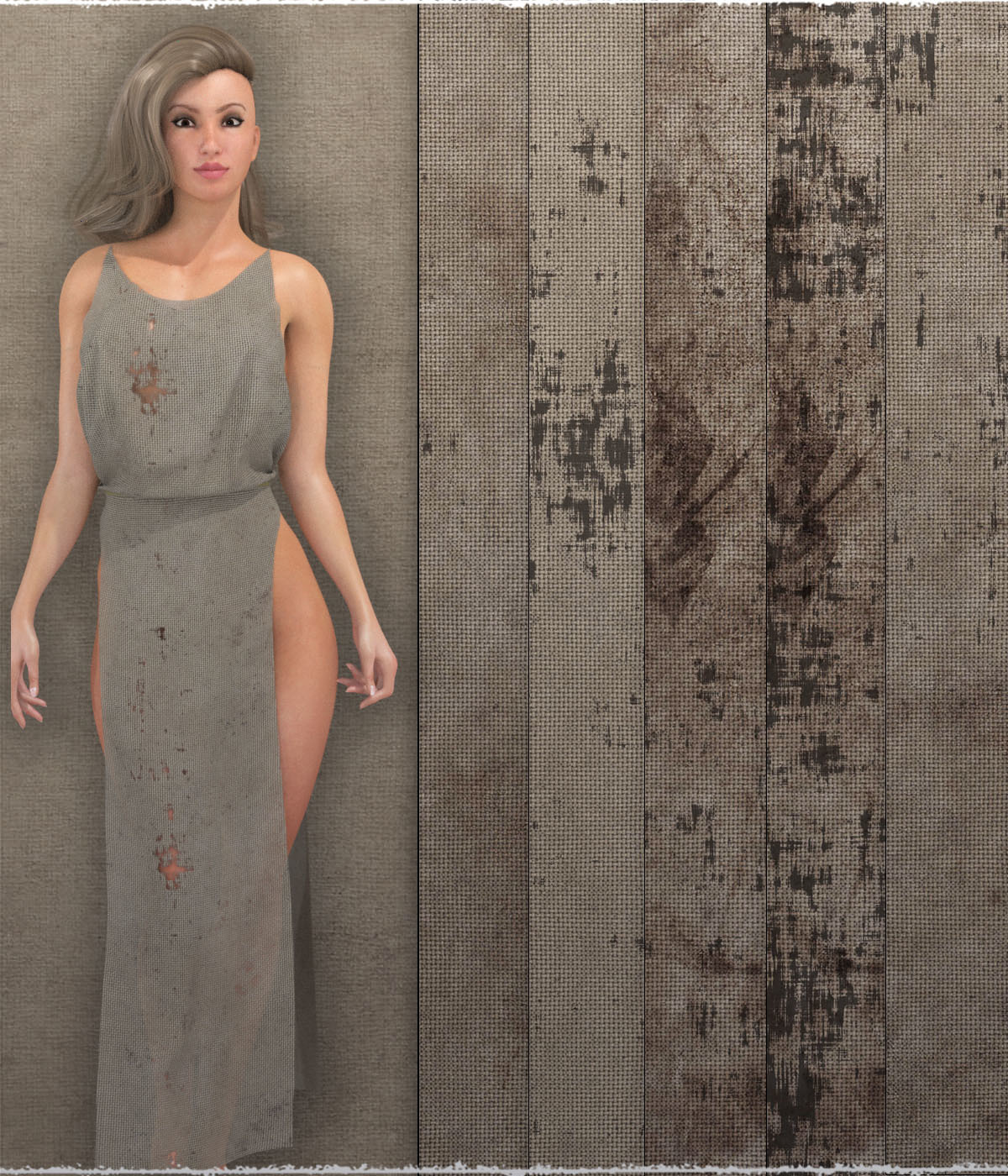 ShaaraMuse Fabrics: Worn Fabric Assembly by N/A