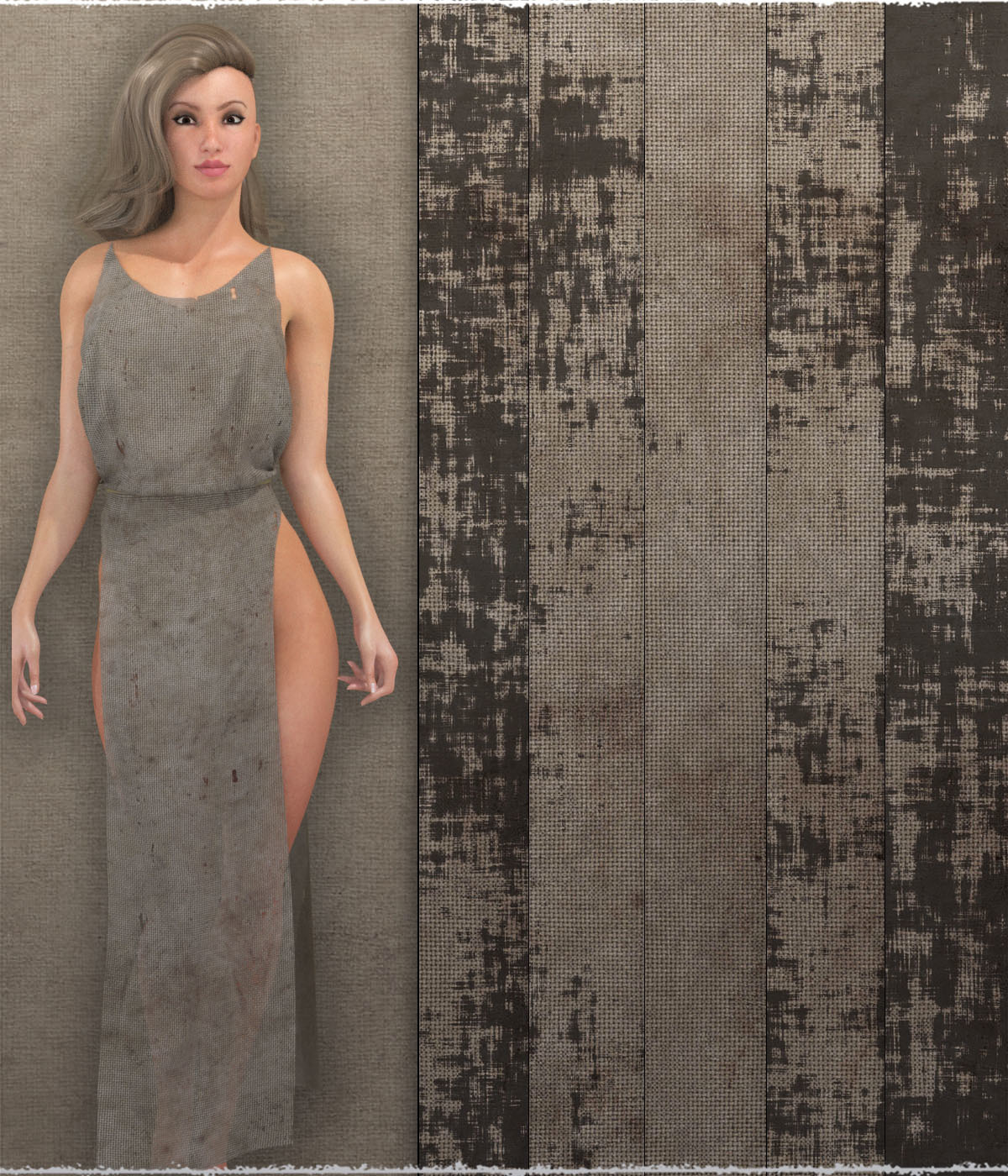 ShaaraMuse Fabrics: Worn Fabric Assembly by N/A