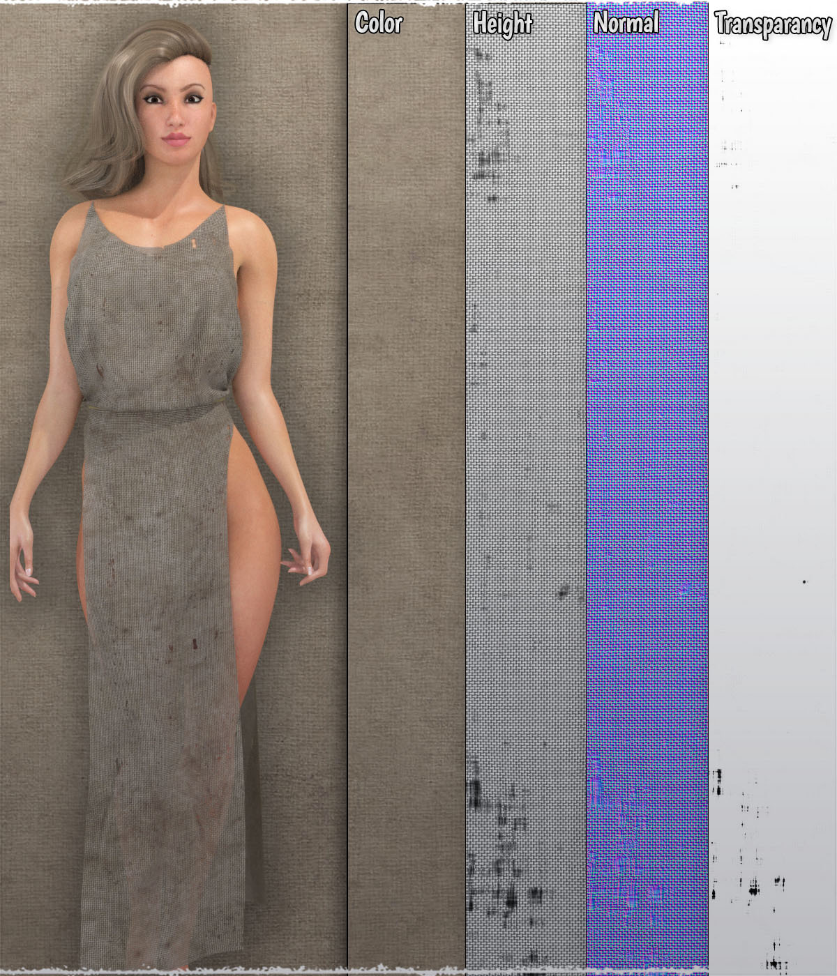 ShaaraMuse Fabrics: Worn Fabric Assembly by N/A