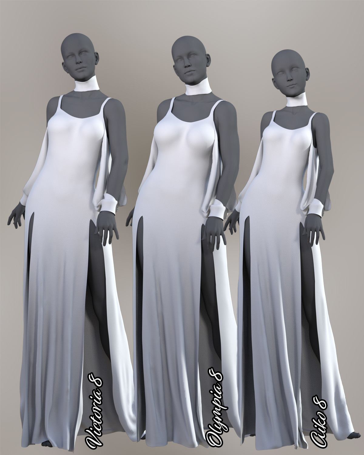 Flounce dForce dress for Genesis 8 Females by N/A
