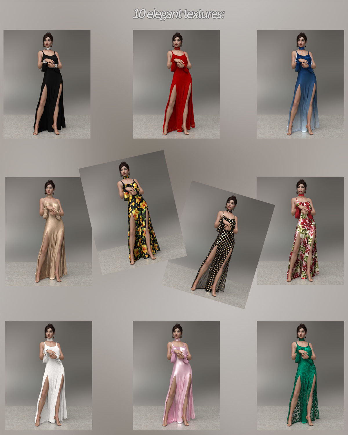 Flounce dForce dress for Genesis 8 Females by N/A