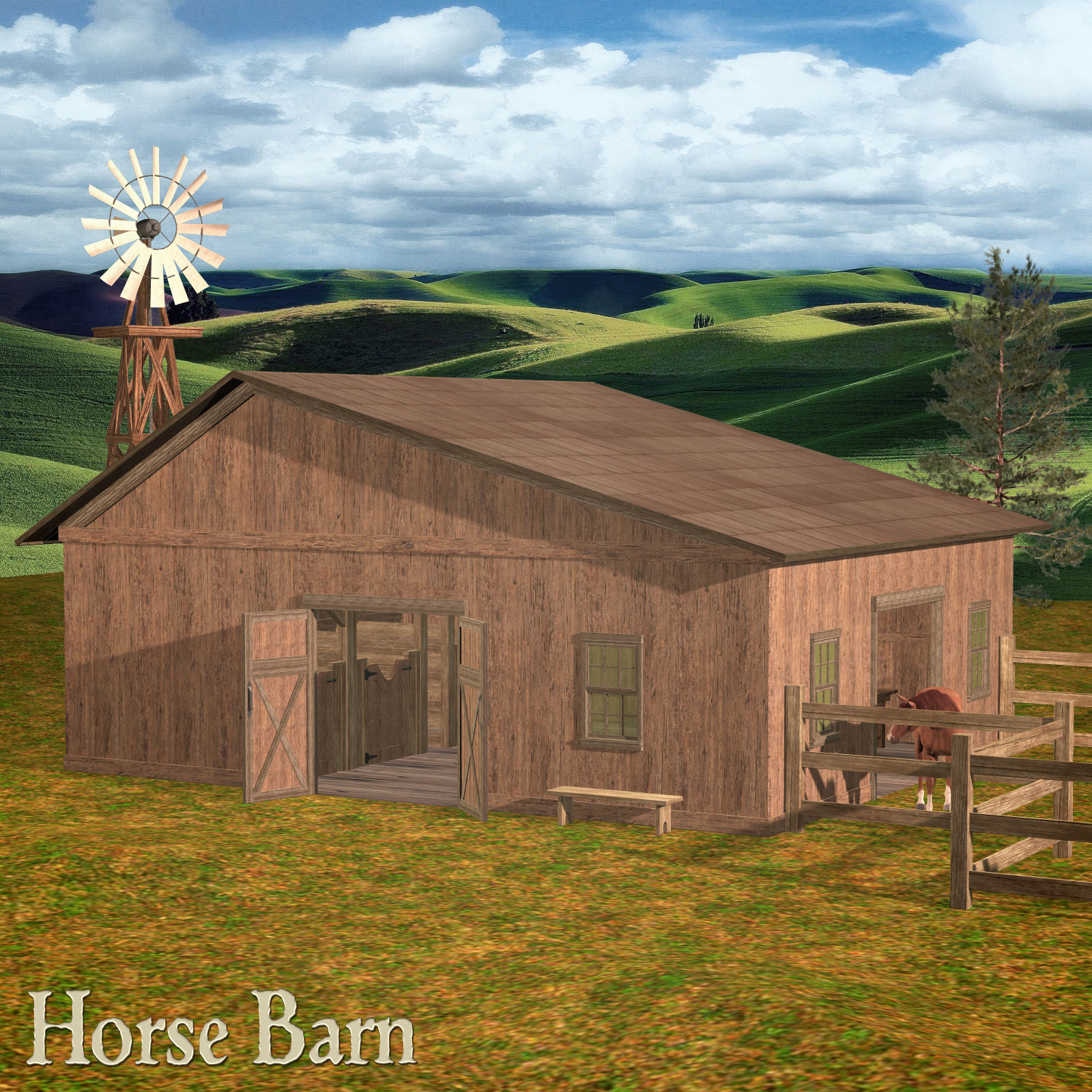 The Horse Barn Set by N/A