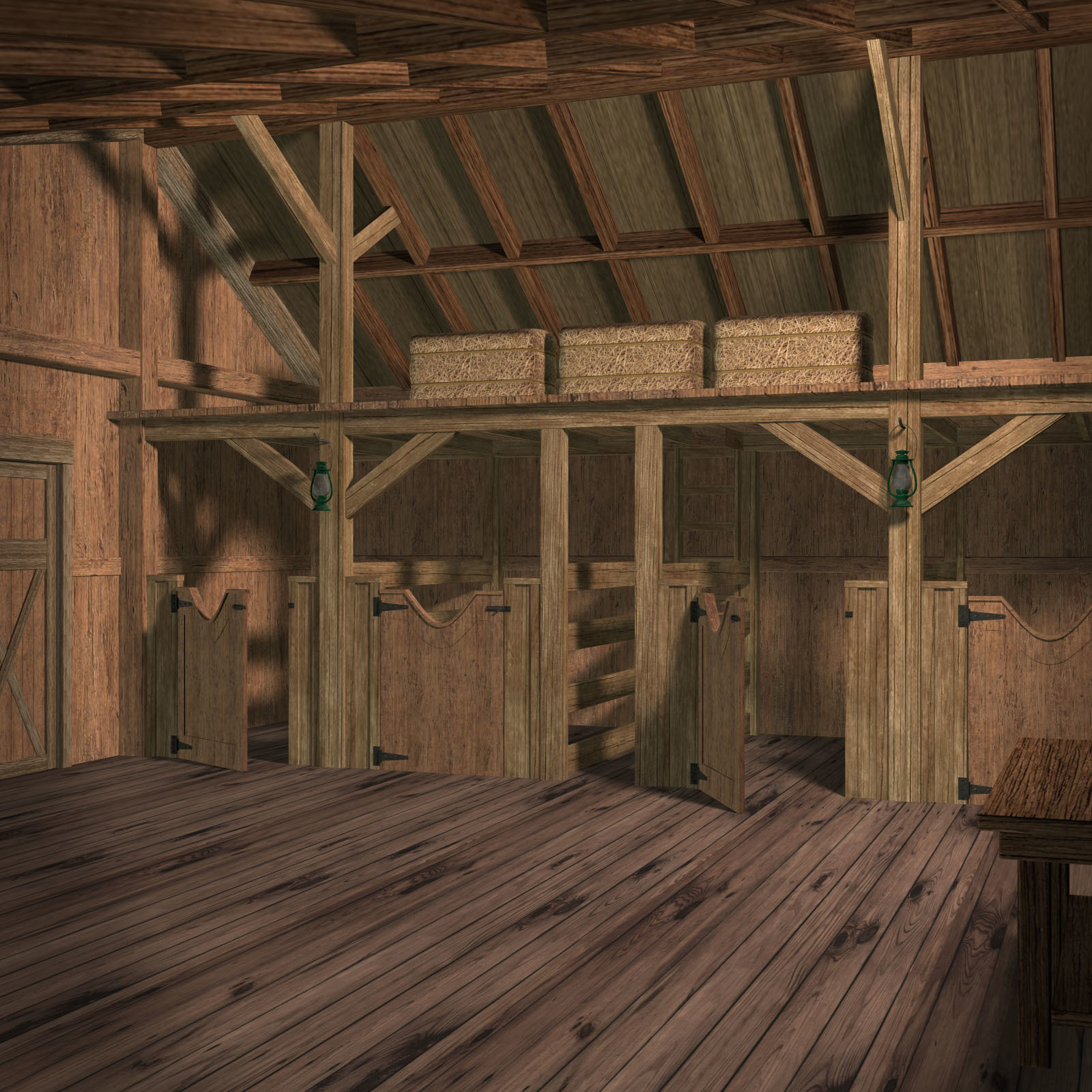 The Horse Barn Set by N/A