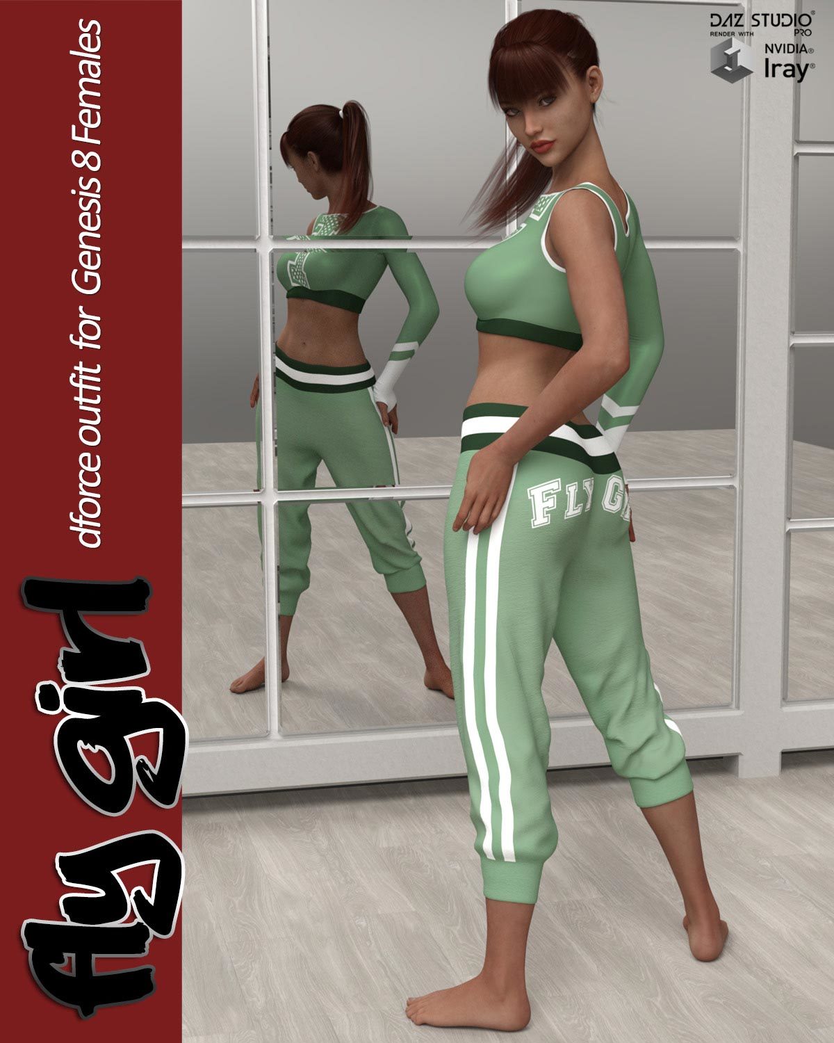 Fly Girl dForce outfit for Genesis 8 Females by N/A