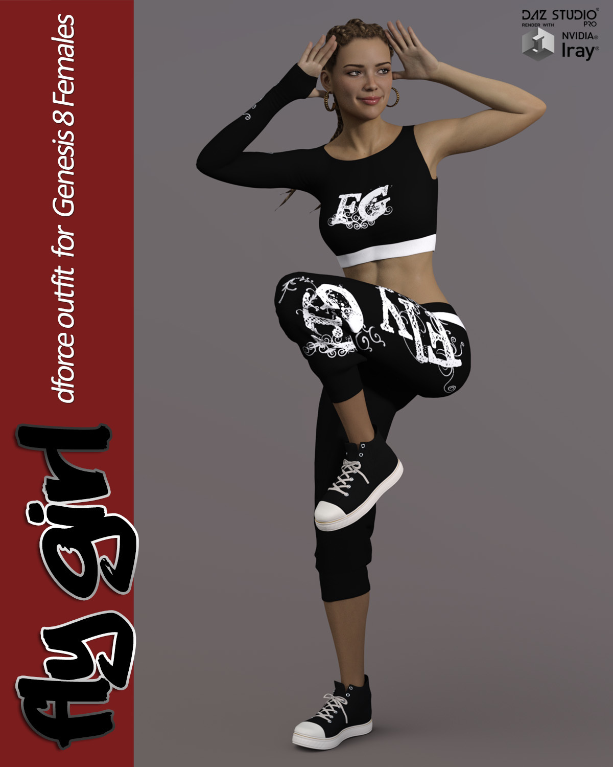 Fly Girl dForce outfit for Genesis 8 Females by N/A
