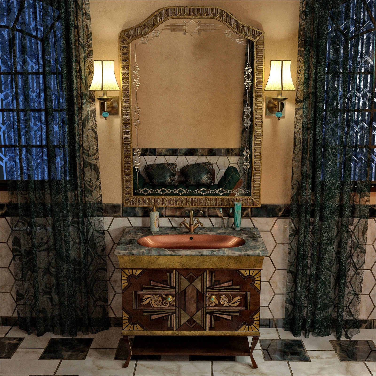 The Art Deco Bath by N/A