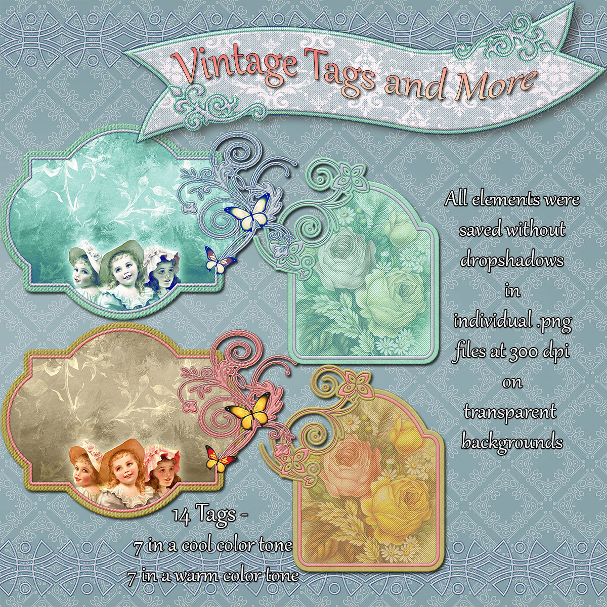 Vintage Tags and More by N/A