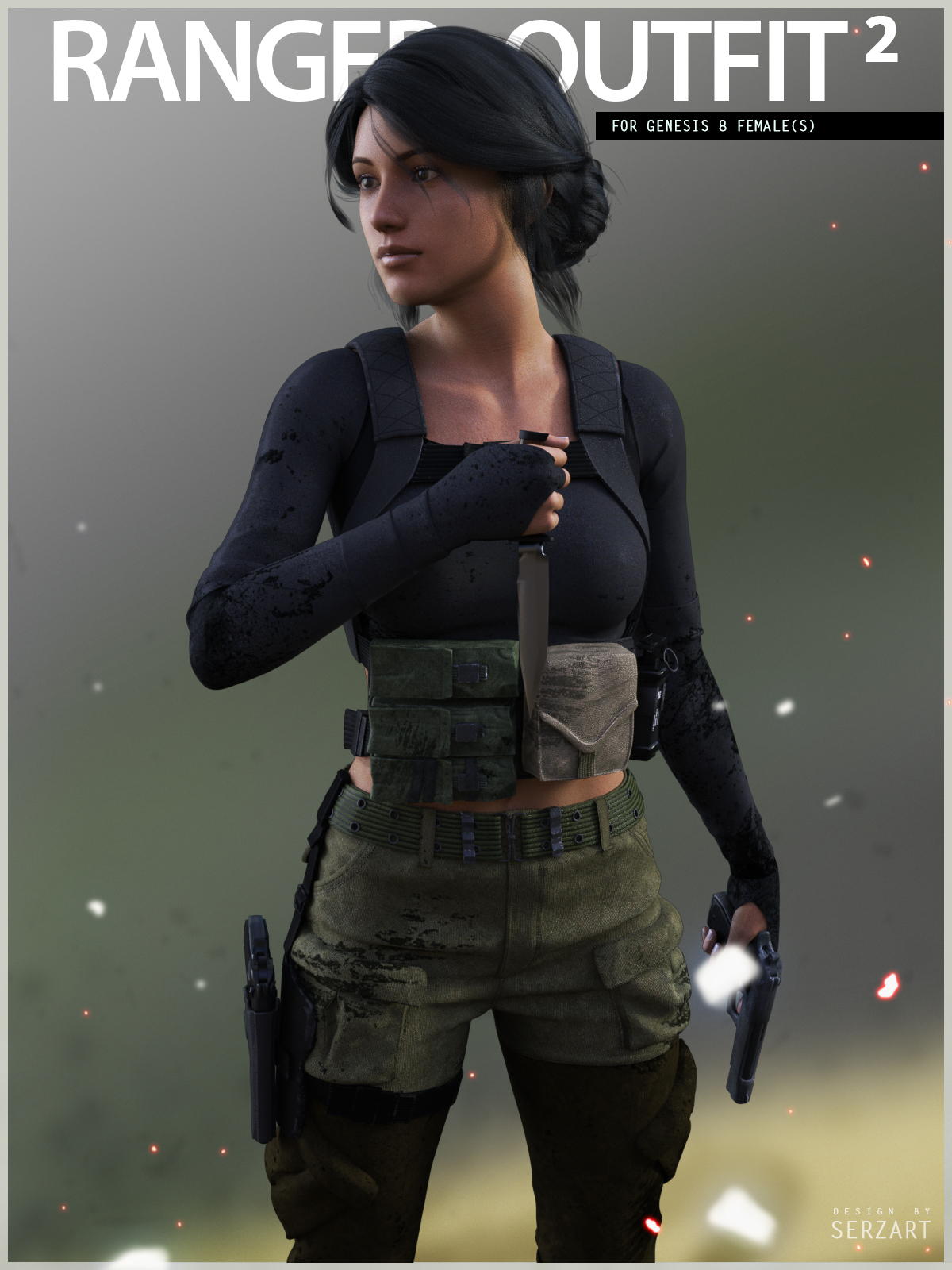 Ranger Outfit 2 for Genesis 8 Female by N/A