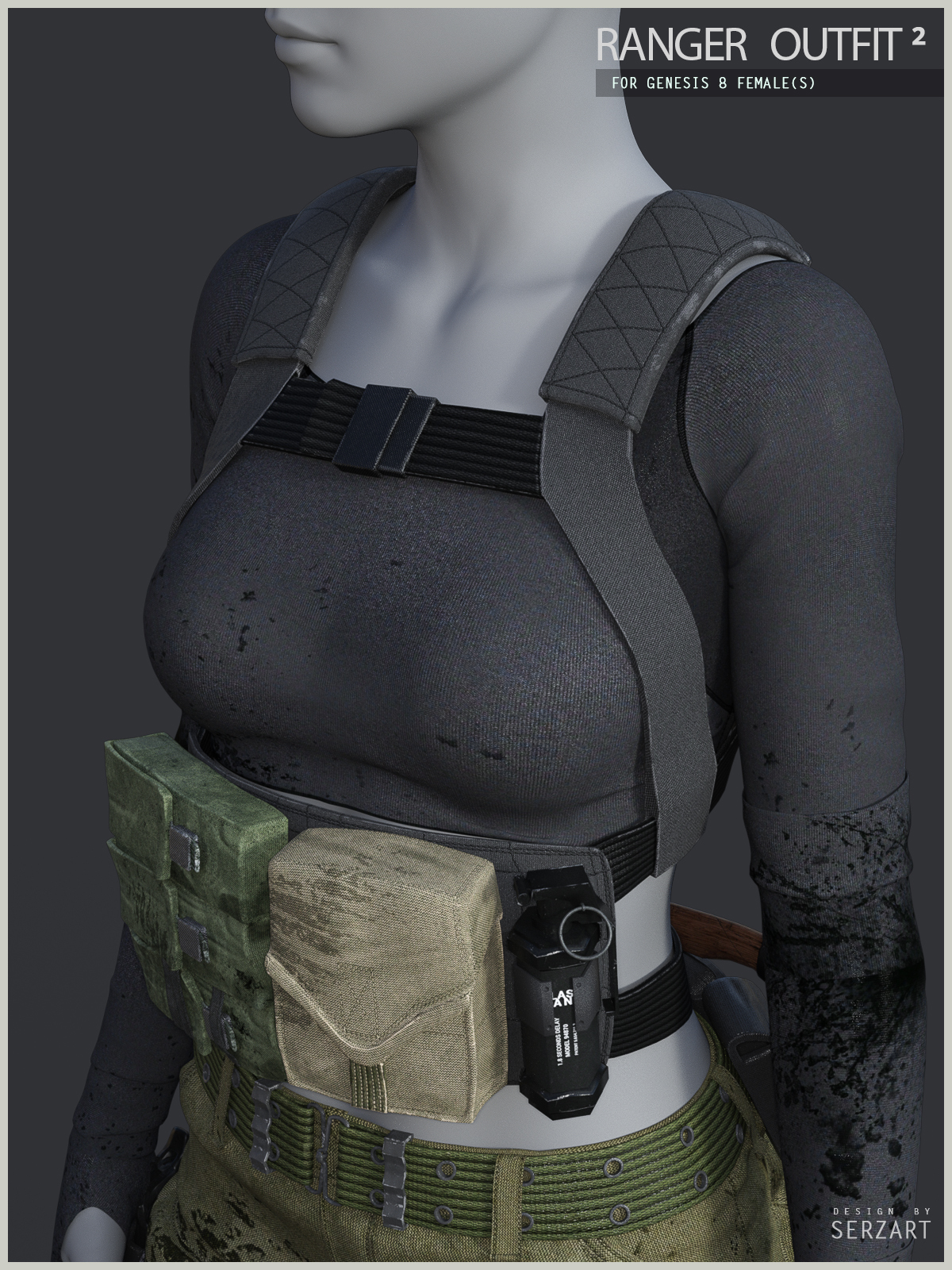 Ranger Outfit 2 for Genesis 8 Female by N/A