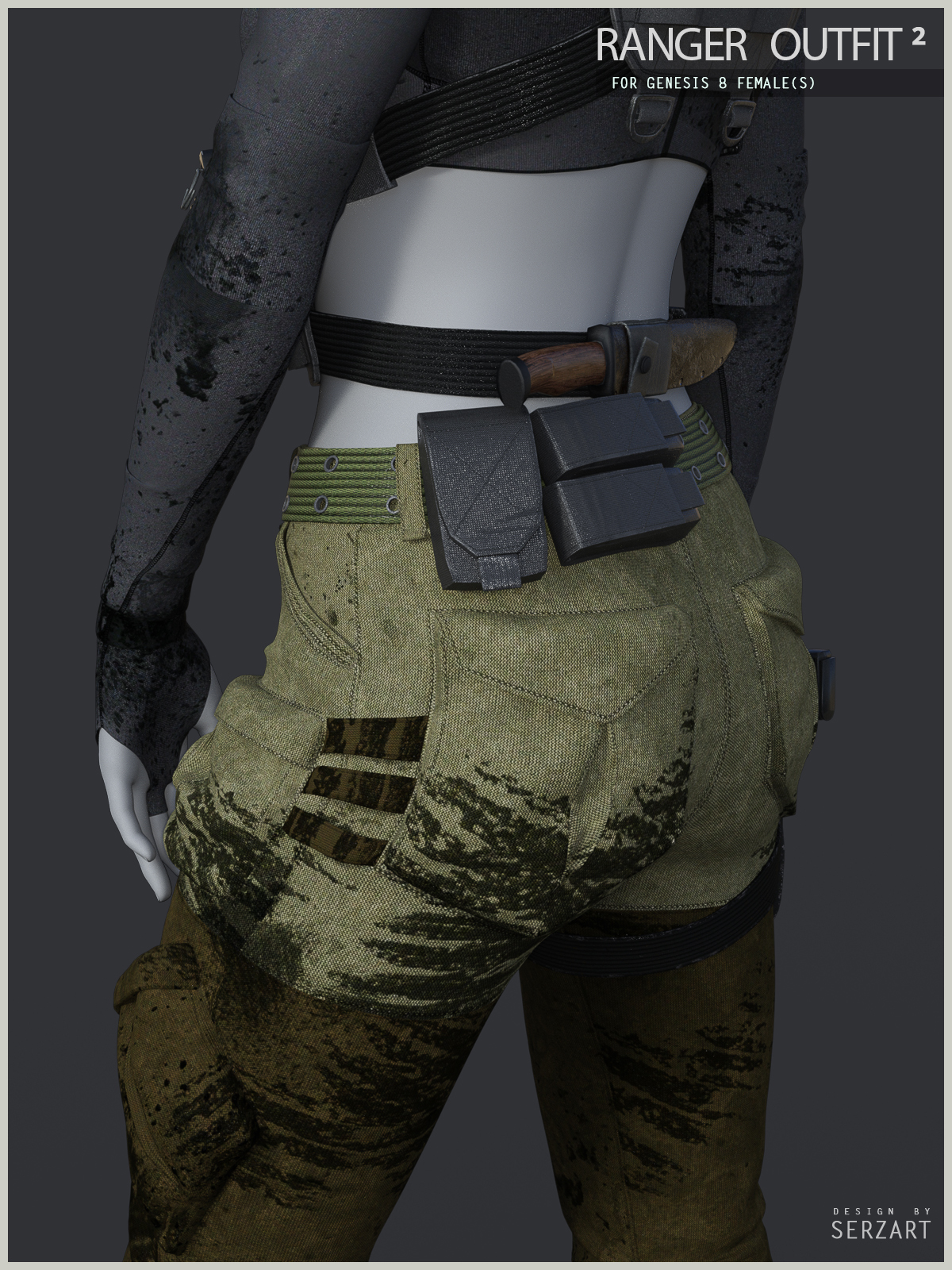Ranger Outfit 2 for Genesis 8 Female by N/A