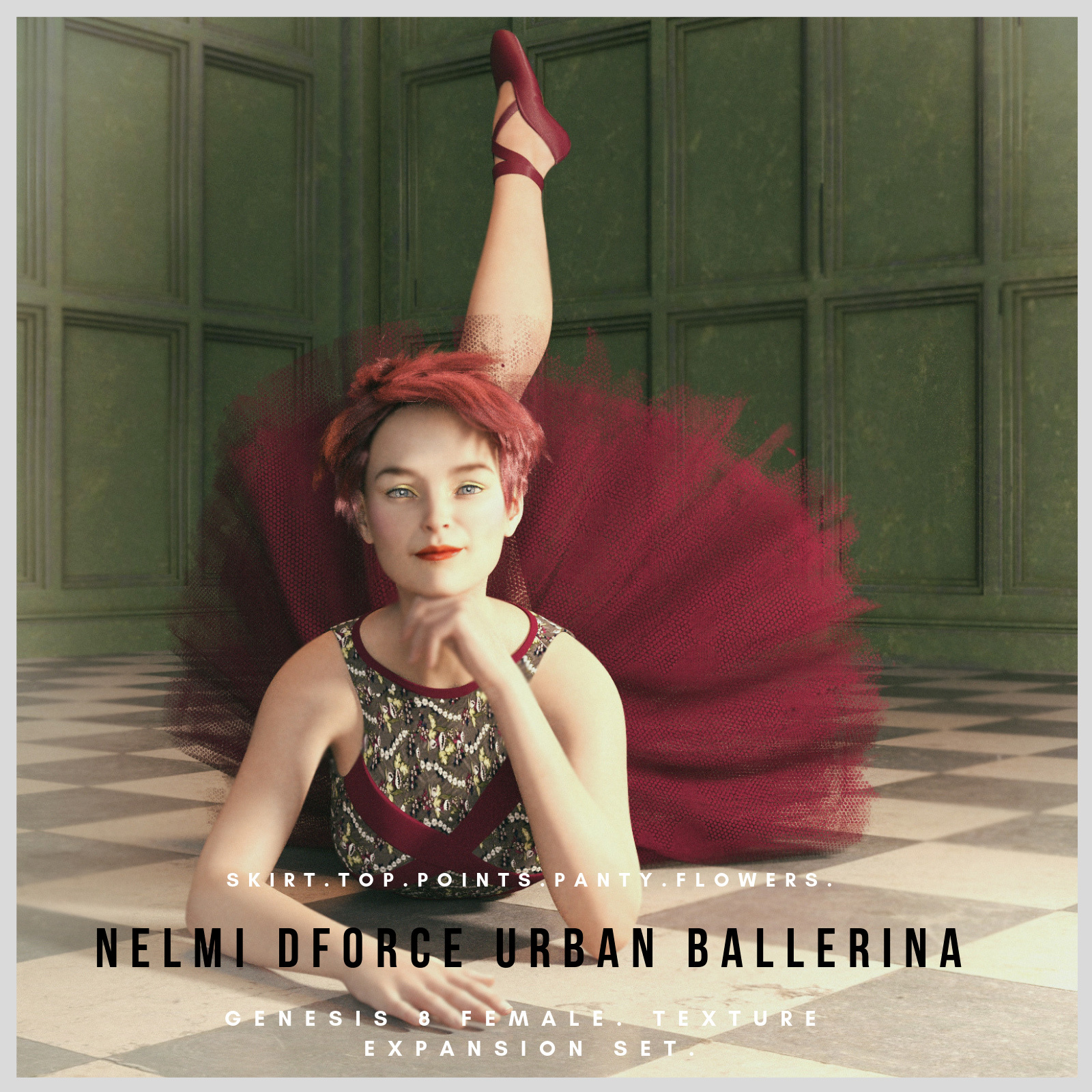 NELMI-dForce Urban Ballerina Textures for Genesis 8 Female(s) by N/A