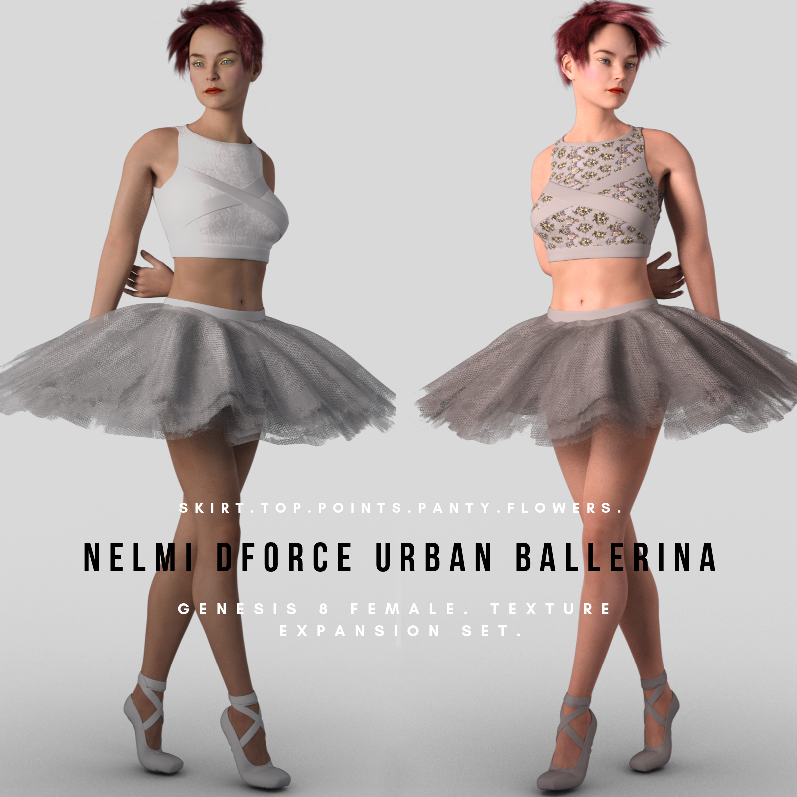 NELMI-dForce Urban Ballerina Textures for Genesis 8 Female(s) by N/A
