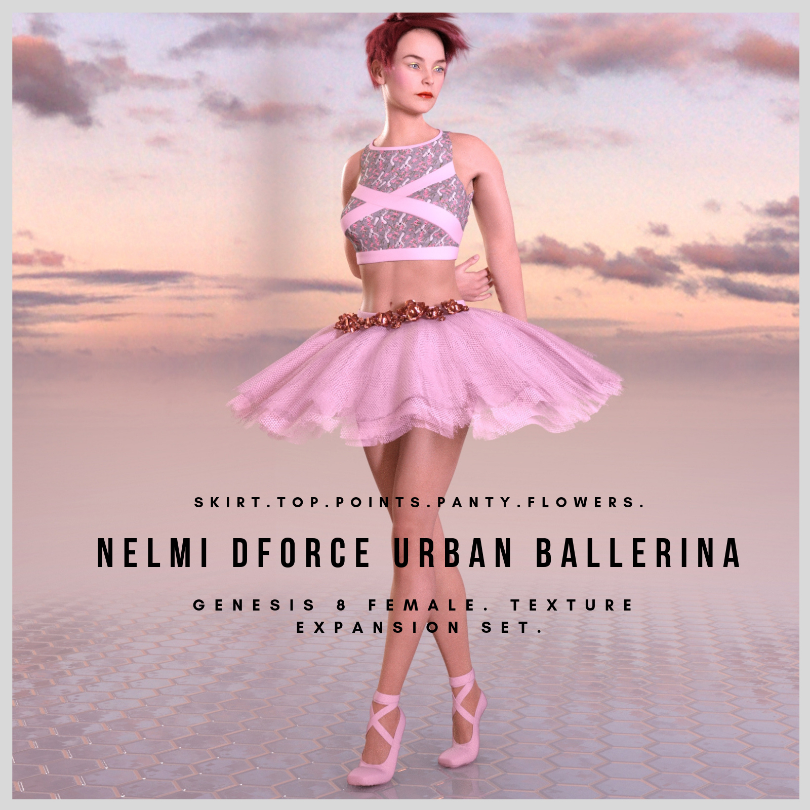 NELMI-dForce Urban Ballerina Textures for Genesis 8 Female(s) by N/A