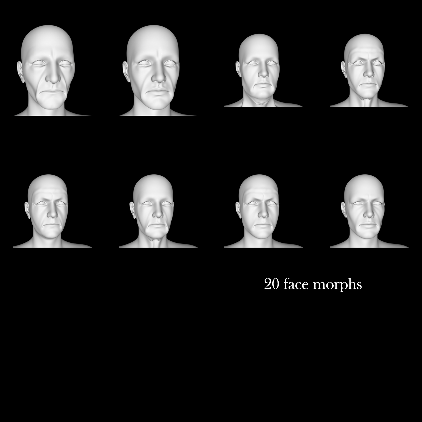 Older People Morphs for Genesis 8 Male by N/A