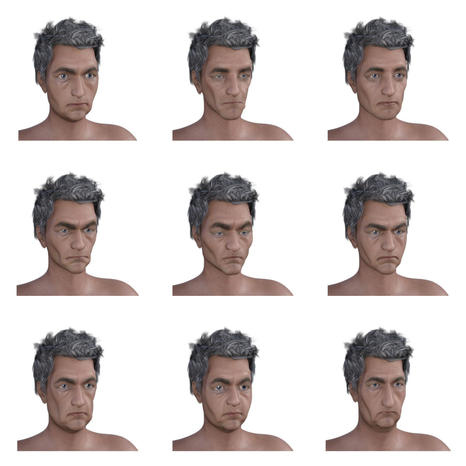 Older People Morphs for Genesis 8 Male by N/A