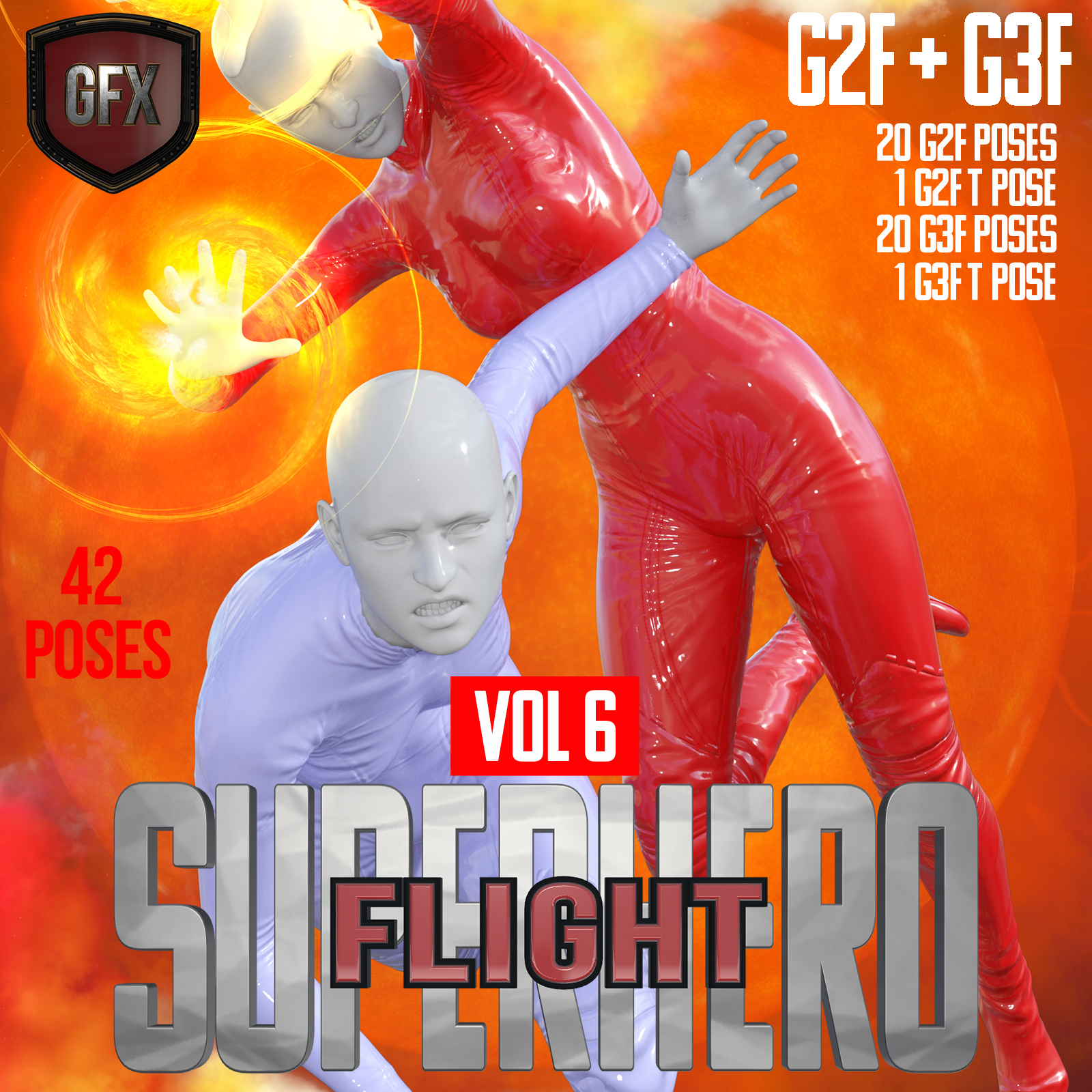 SuperHero Flight for G2F and G3F Volume 6 by N/A