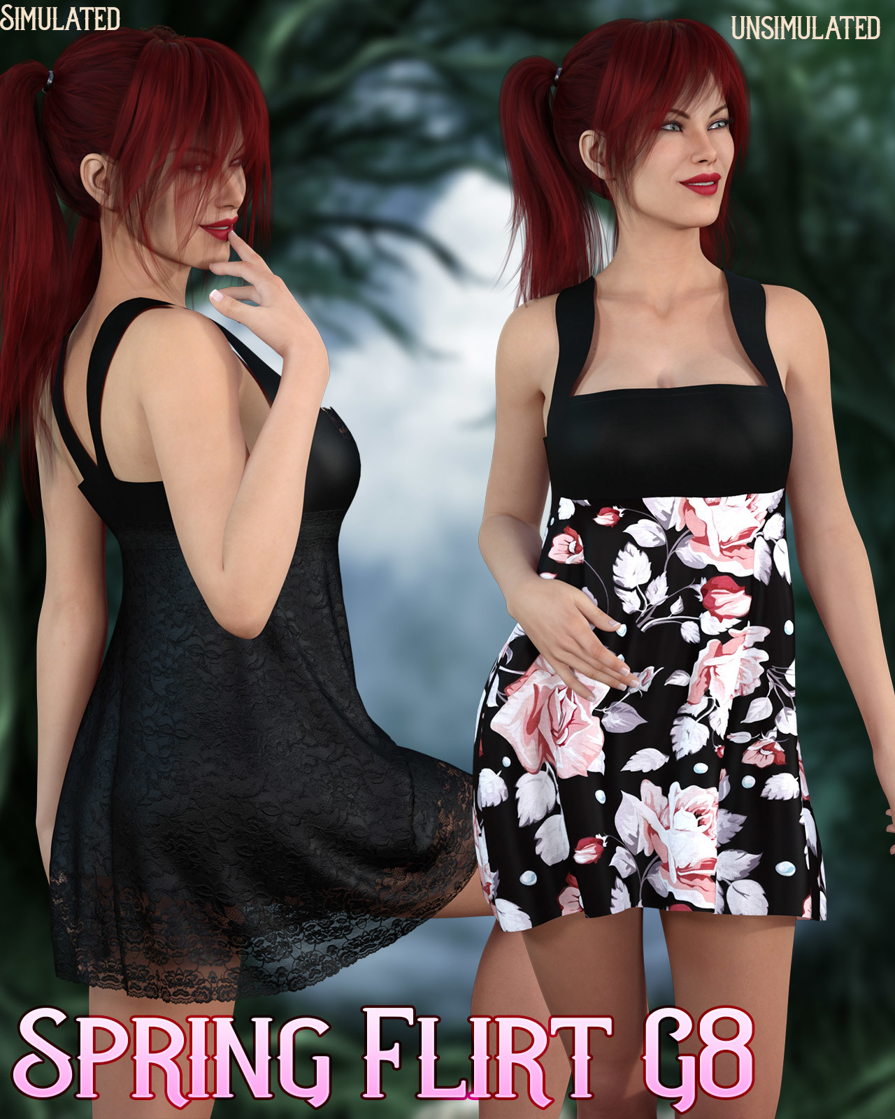 dforce - Spring Flirt - Genesis 8 by N/A