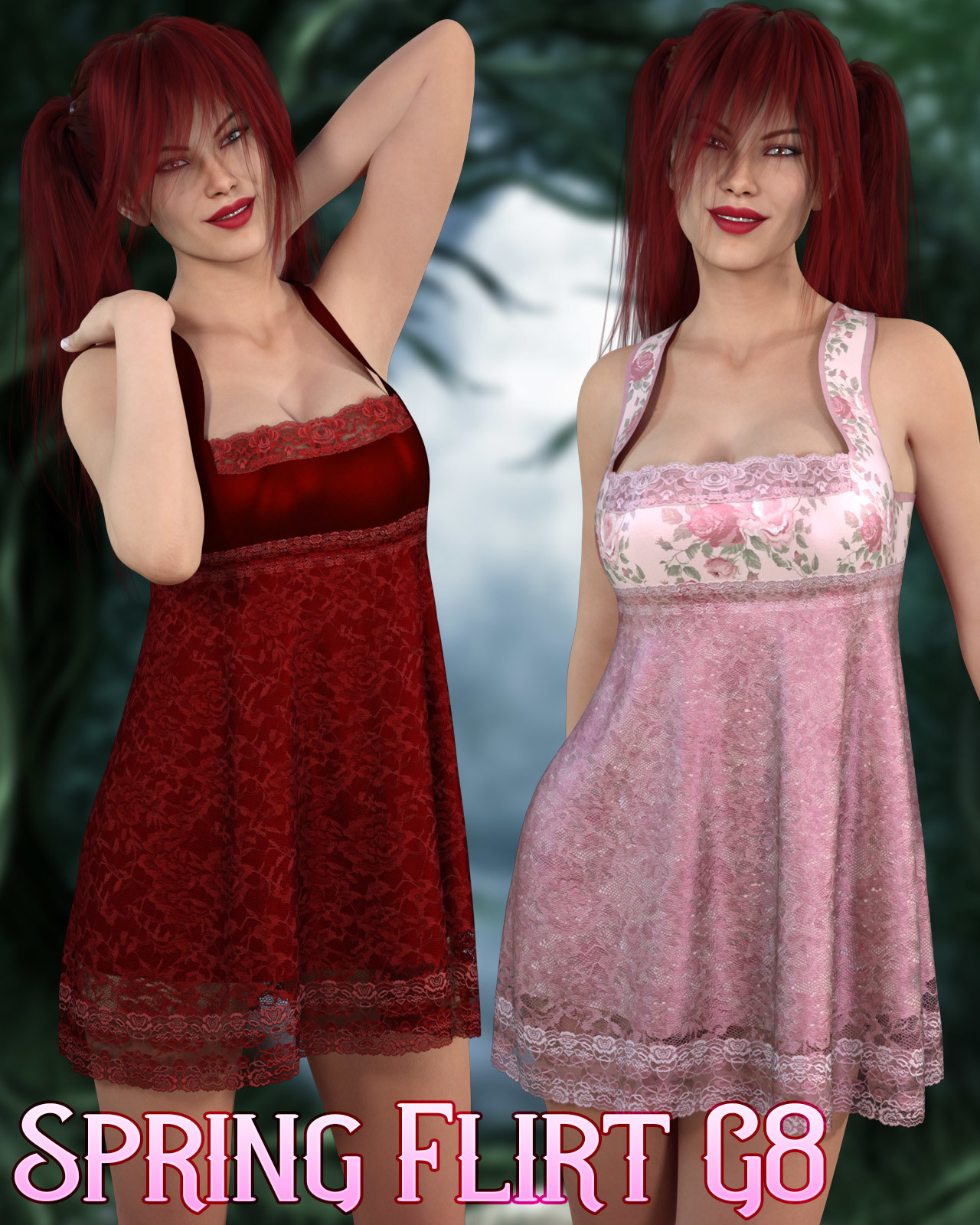 dforce - Spring Flirt - Genesis 8 by N/A