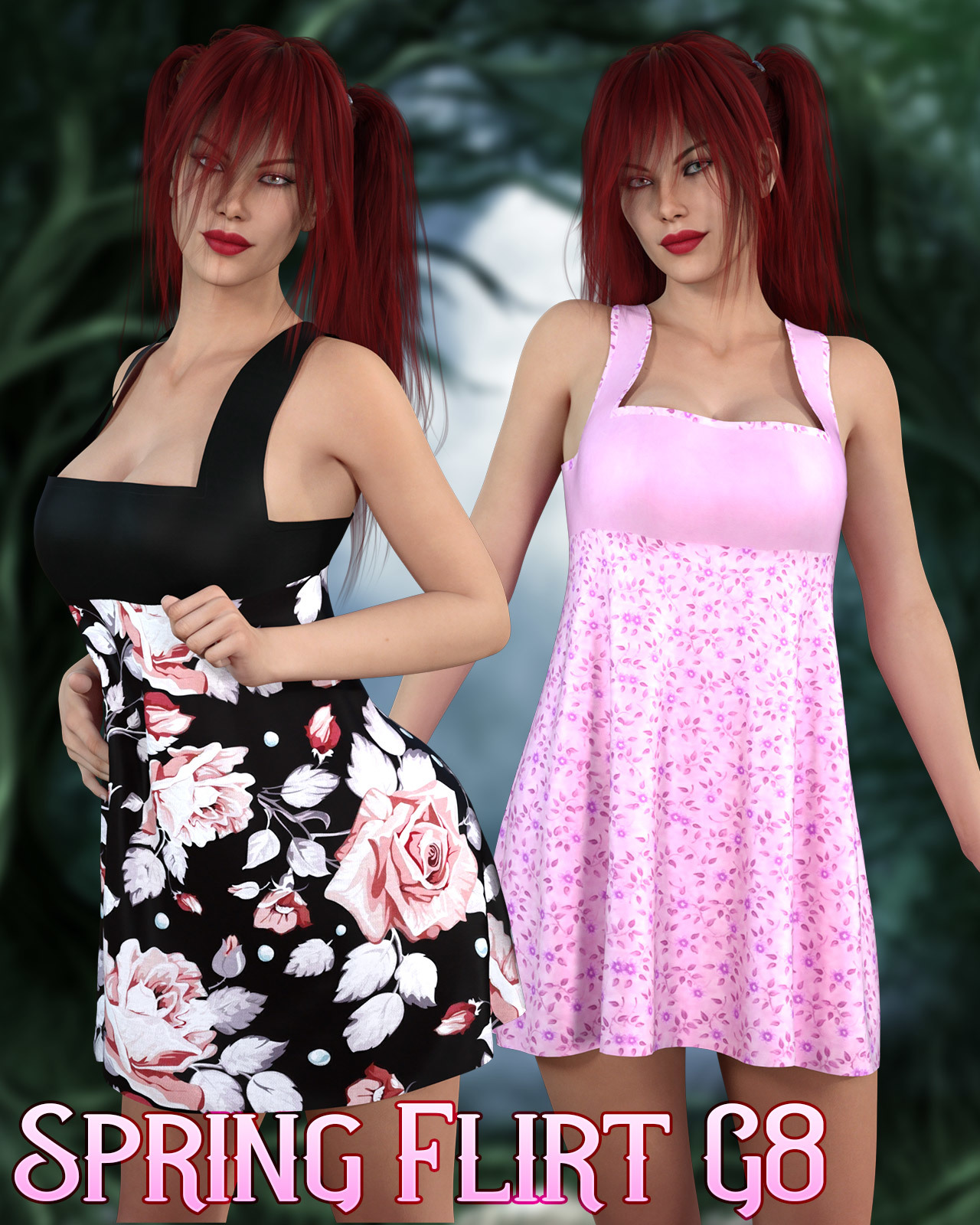 dforce - Spring Flirt - Genesis 8 by N/A