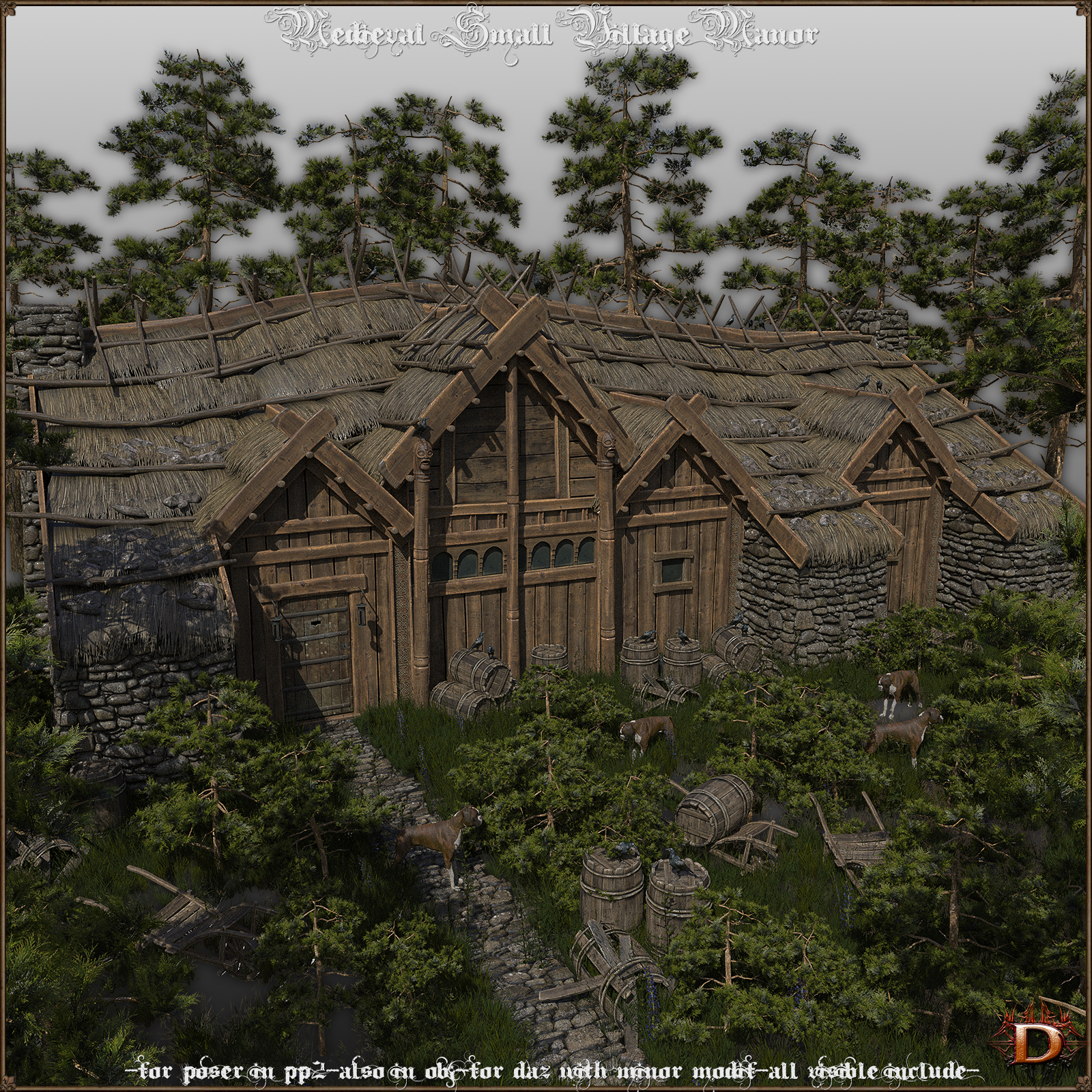Medieval Small Village Manor by N/A
