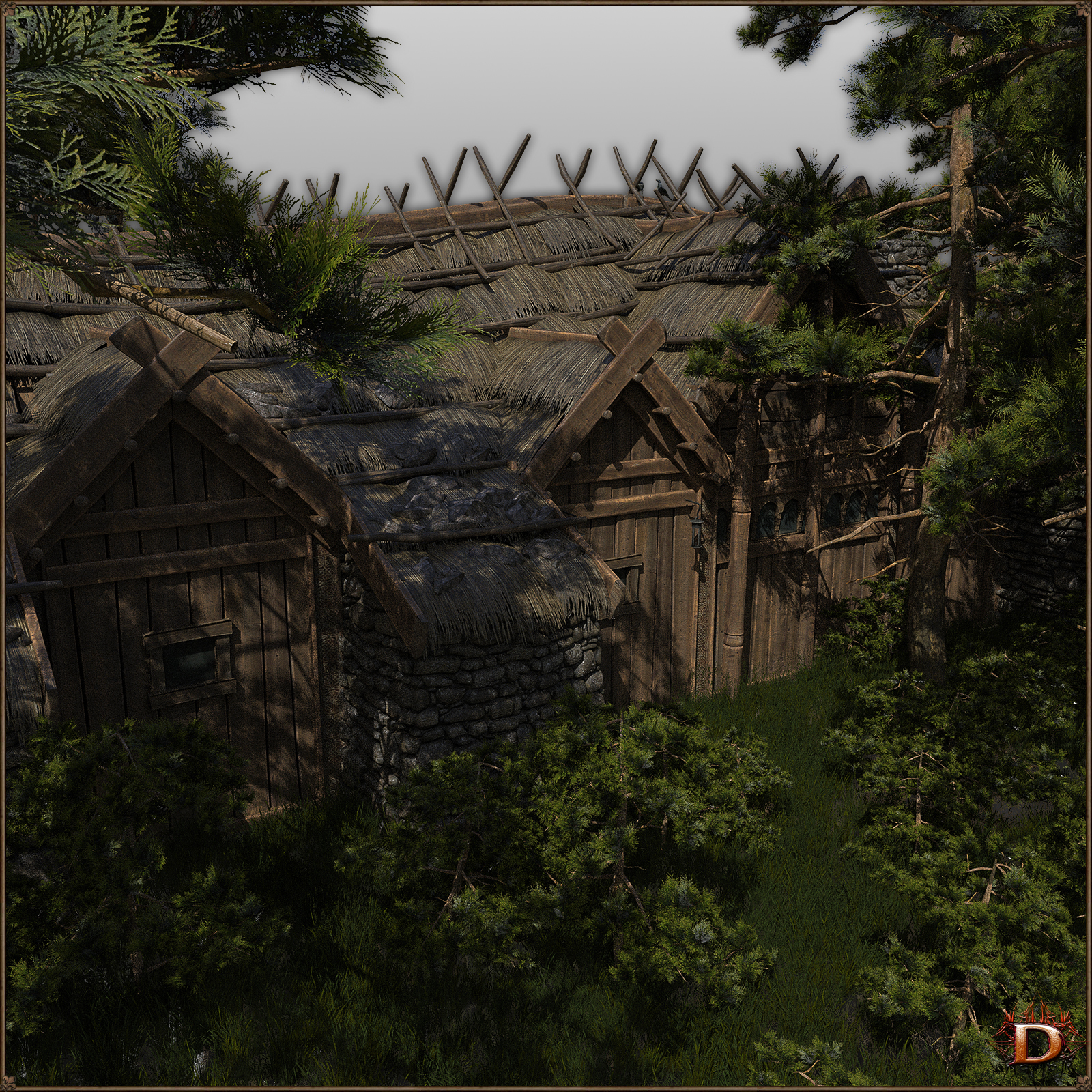 Medieval Small Village Manor by N/A