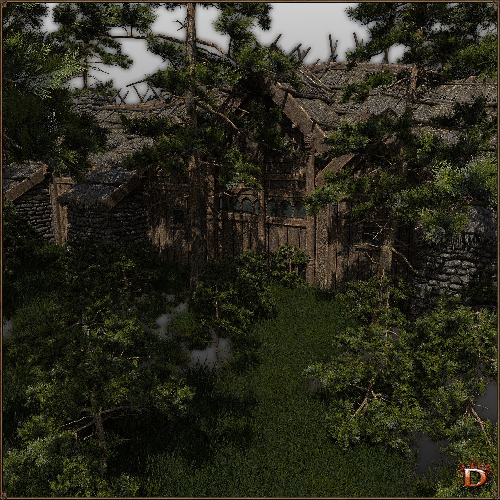 Medieval Small Village Manor by N/A
