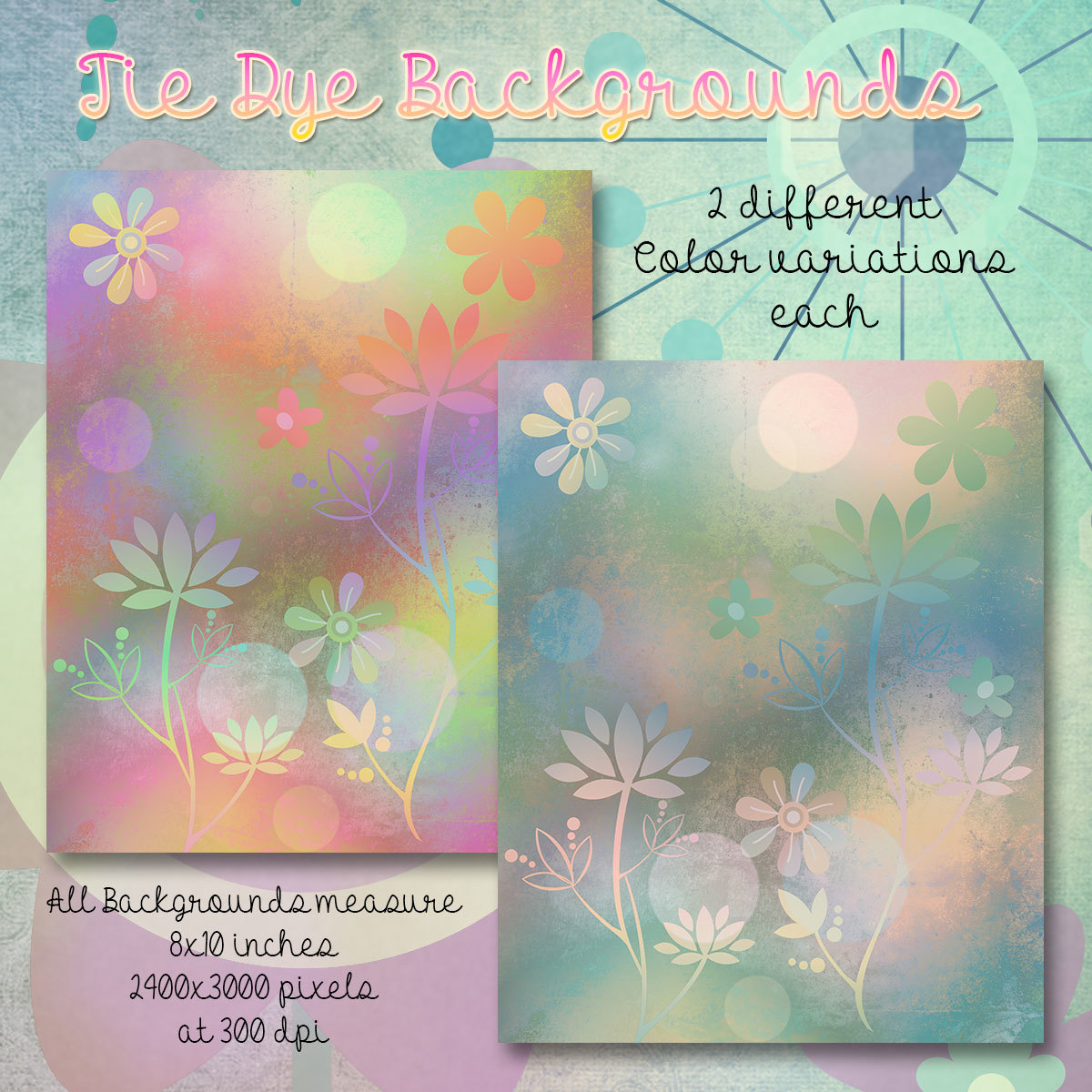 Tie-Dye Backgrounds by N/A