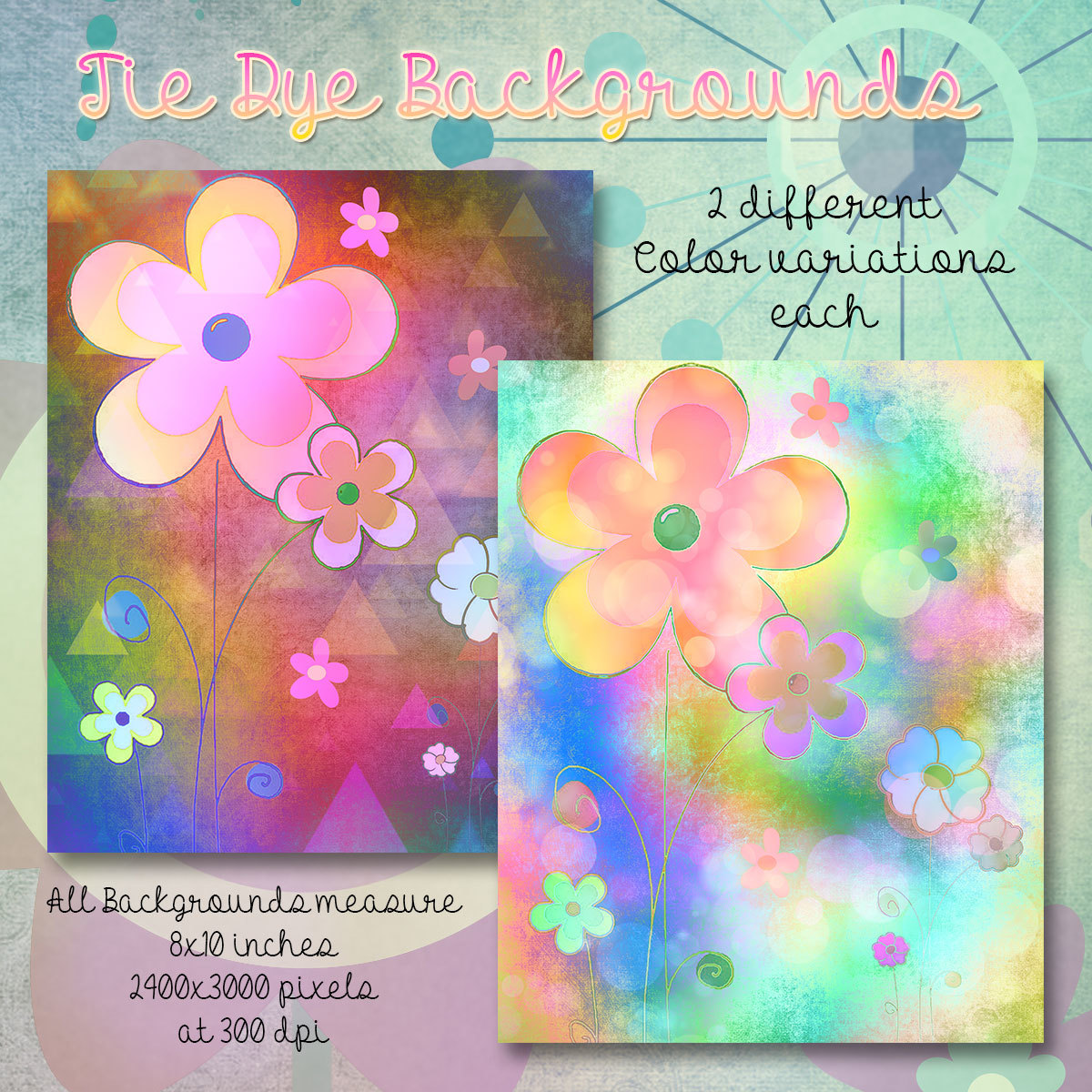 Tie-Dye Backgrounds by N/A