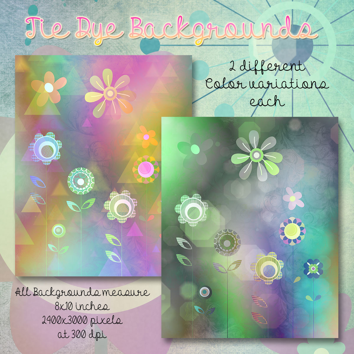 Tie-Dye Backgrounds by N/A