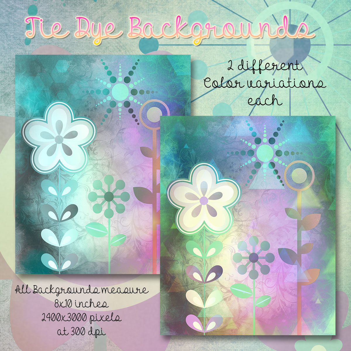Tie-Dye Backgrounds by N/A