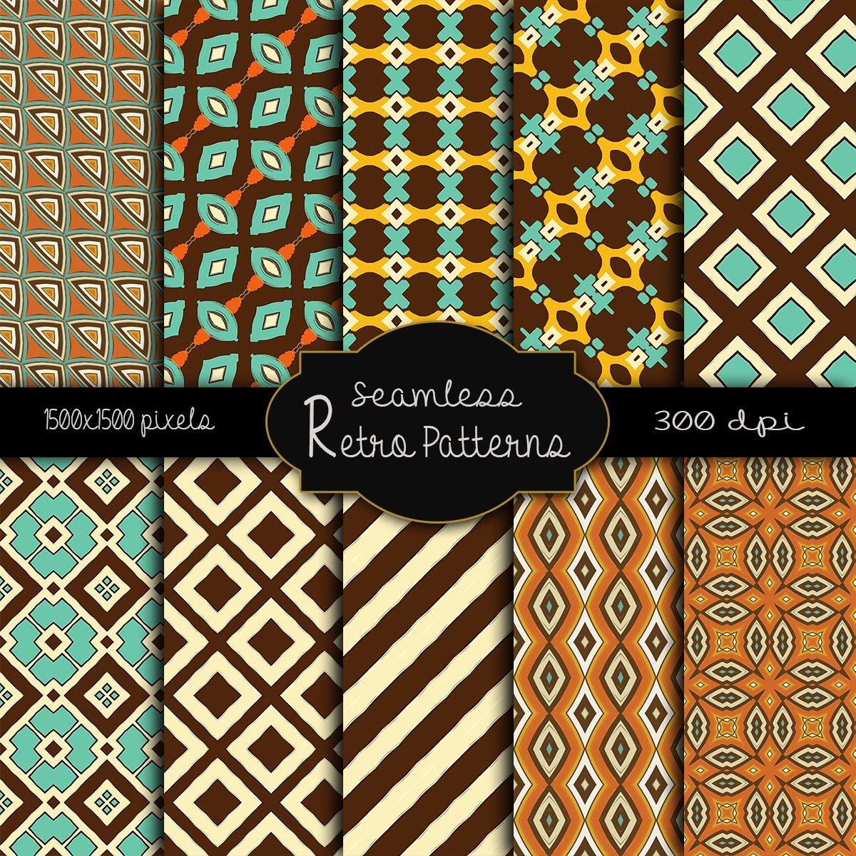 MR-Seamless Retro Patterns by N/A