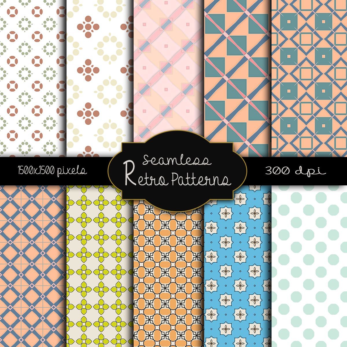 MR-Seamless Retro Patterns by N/A
