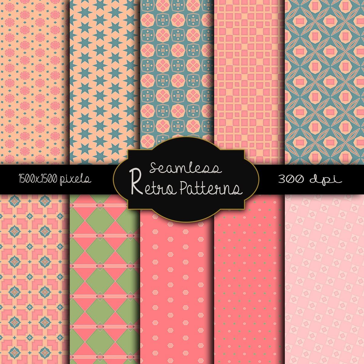 MR-Seamless Retro Patterns by N/A